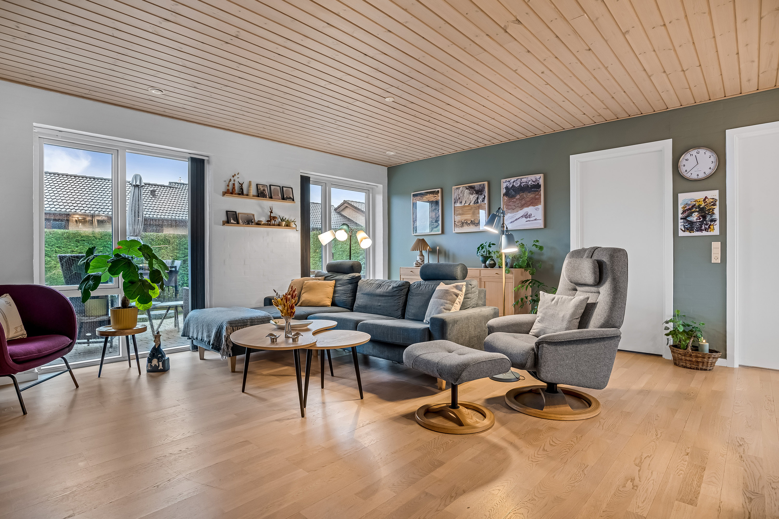 Fremhævet stue billede i fuldskærmstilstand. Billede af Krattet 24, 7500 Holstebro