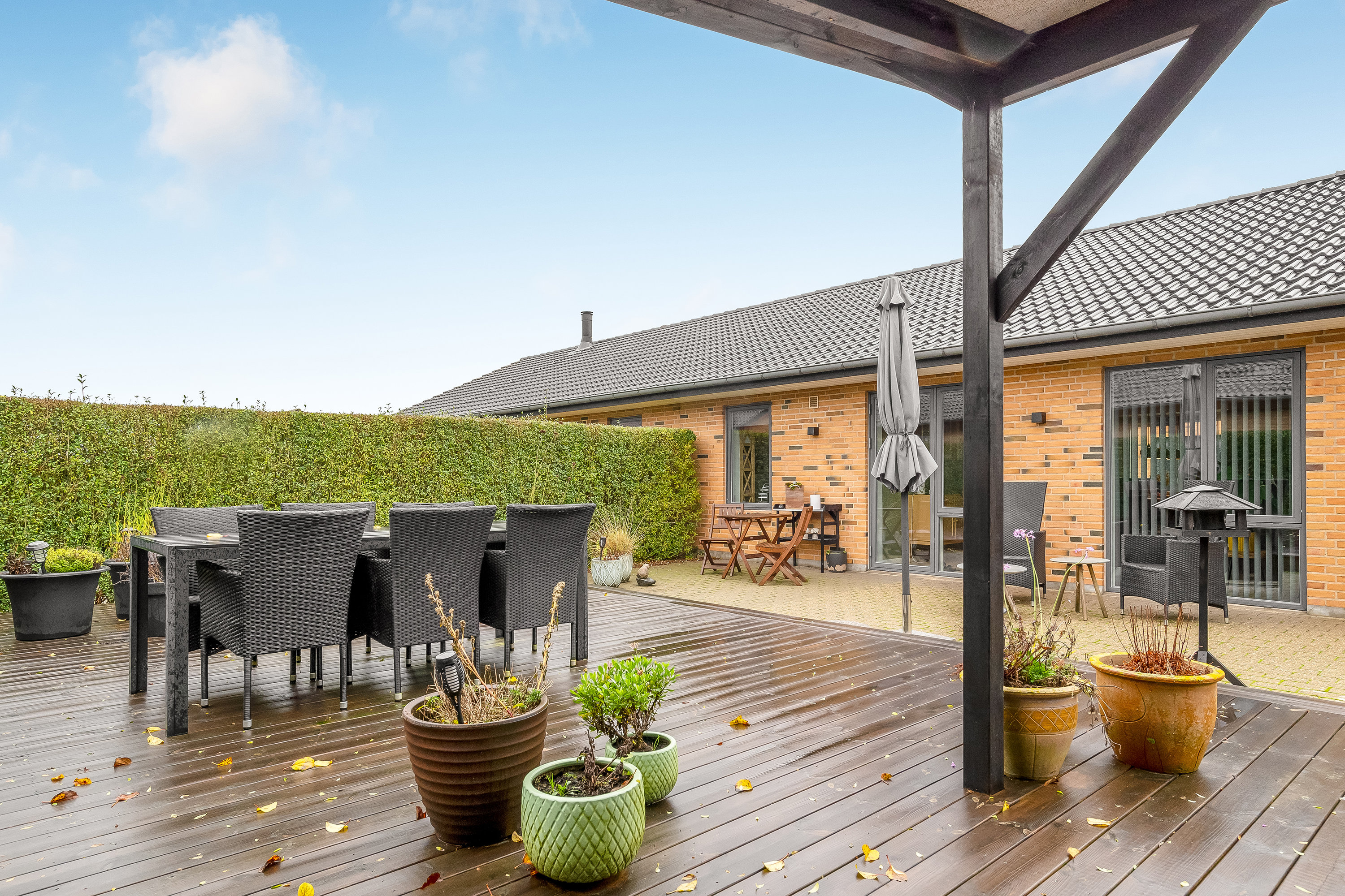 Fremhævet baghave billede i fuldskærmstilstand. Billede af Krattet 24, 7500 Holstebro