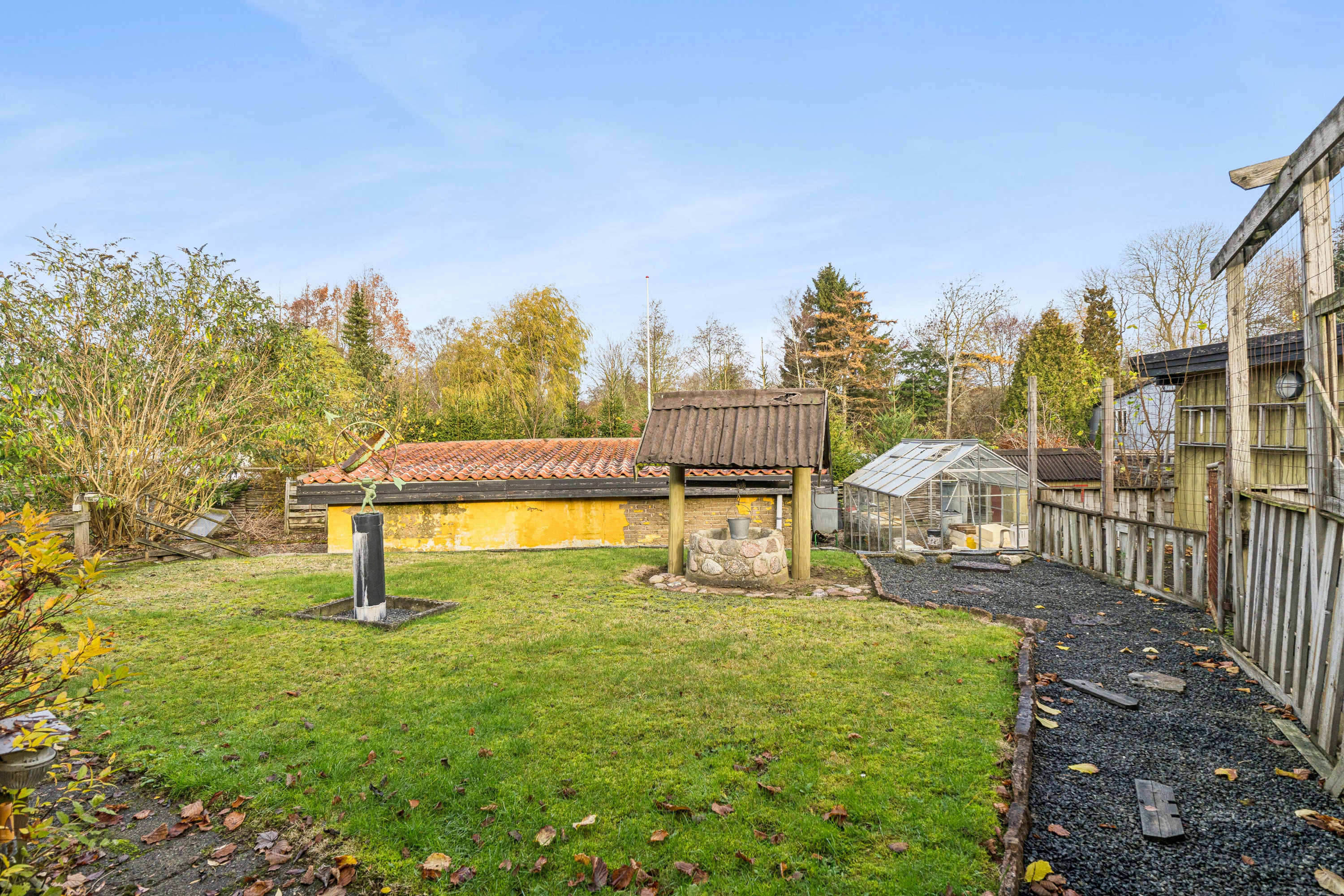 Fremhævet set fra haven billede i fuldskærmstilstand. Billede af Hækkehusvej 16, Bellinge, 5250 Odense SV