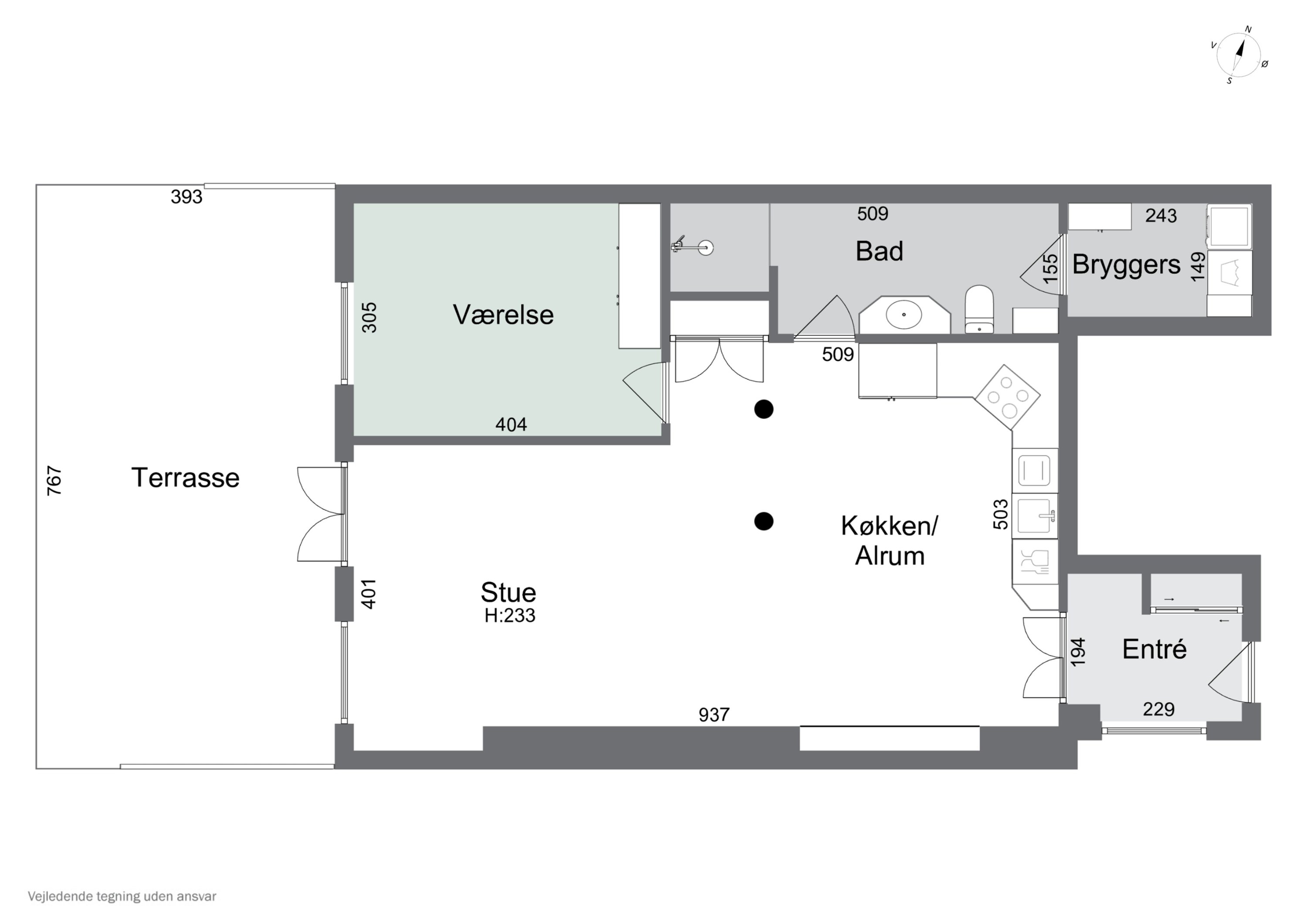 Plantegninger billede af Høve Klitbo 8, 4550 Asnæs