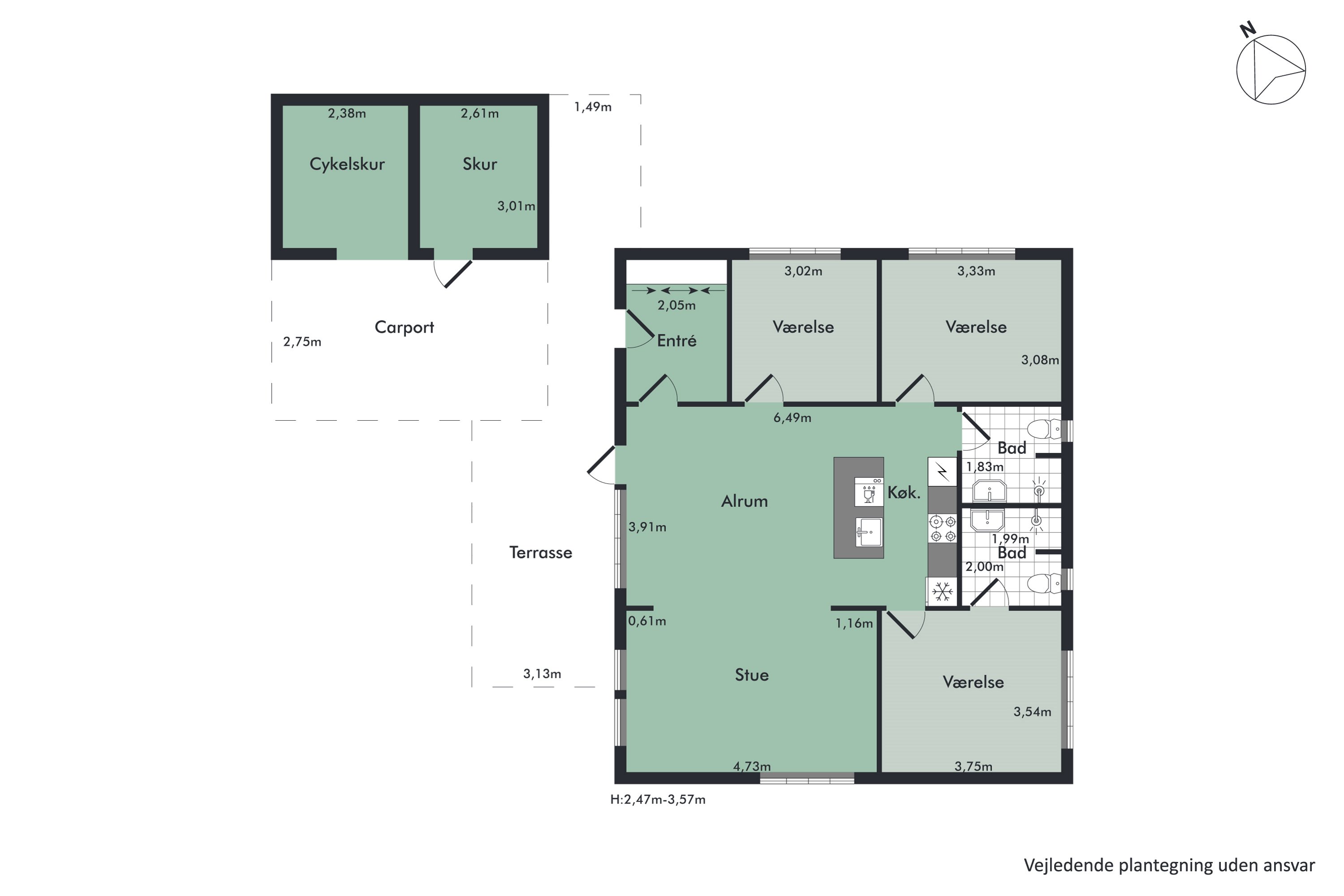 Plantegninger billede af Resenvej 1, 7800 Skive