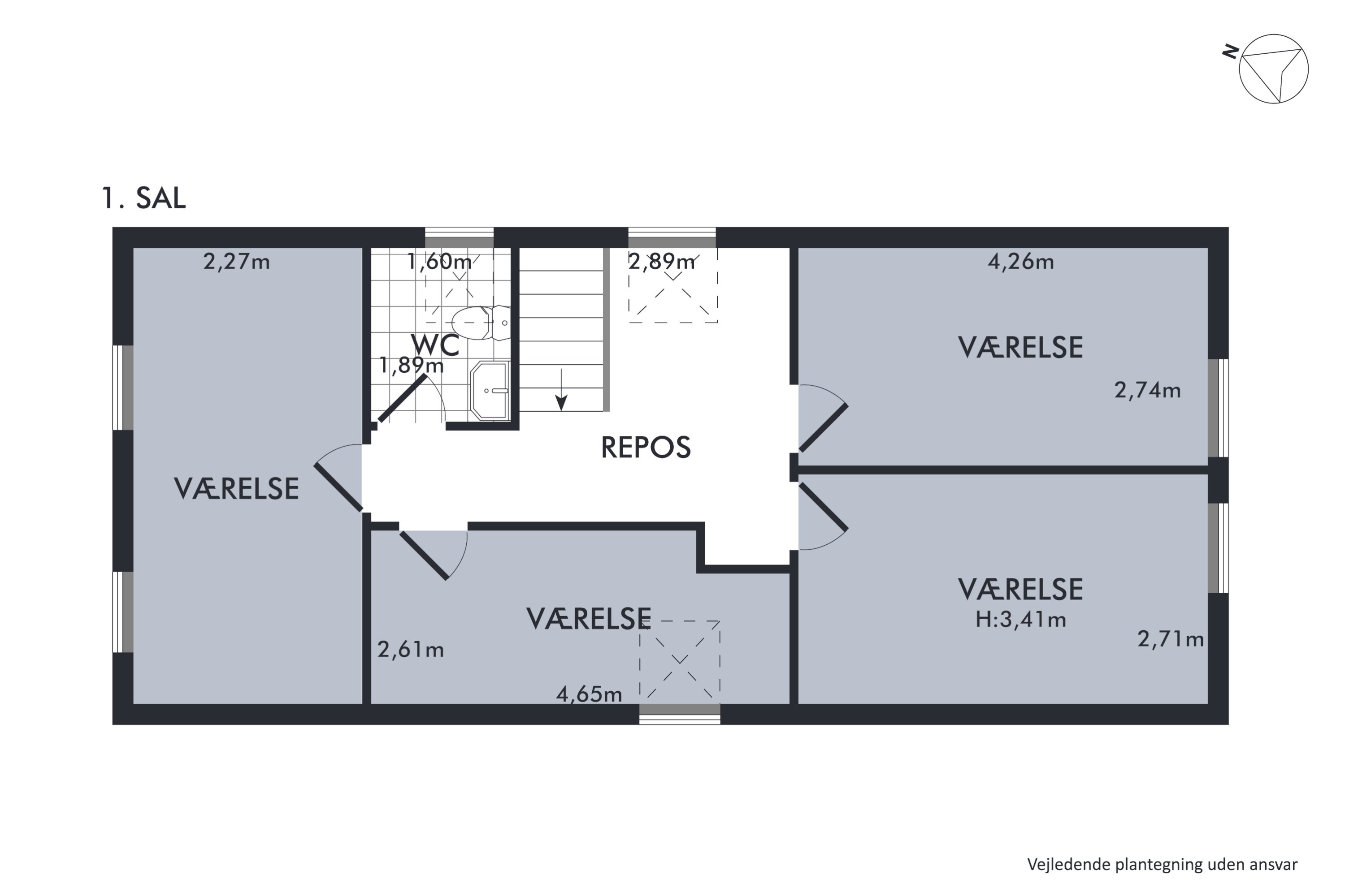 Plantegninger billede af Hvidtjørnen 2, 8800 Viborg