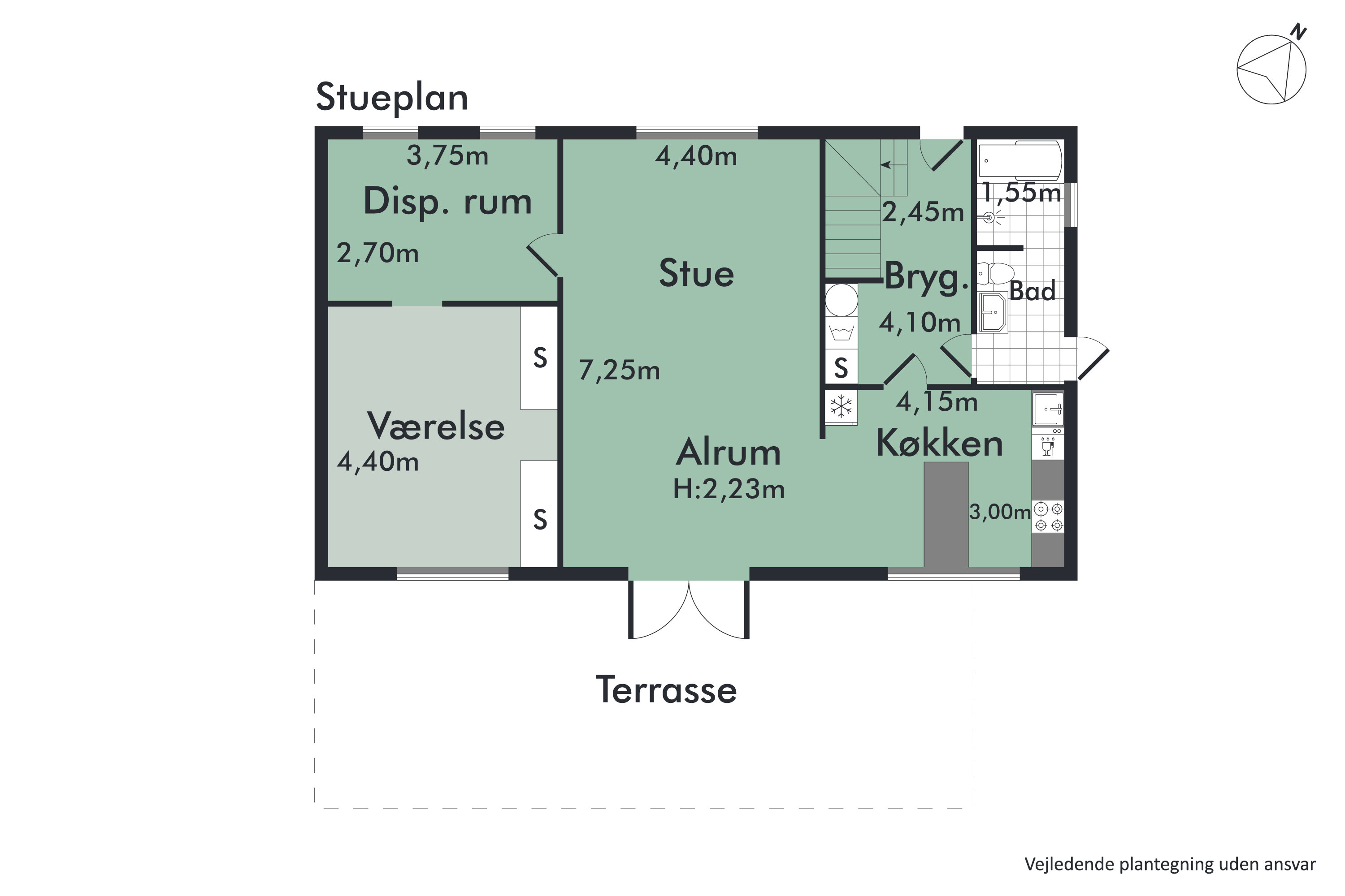 Plantegninger billede af Vårvej 16, Farstrup, 9240 Nibe