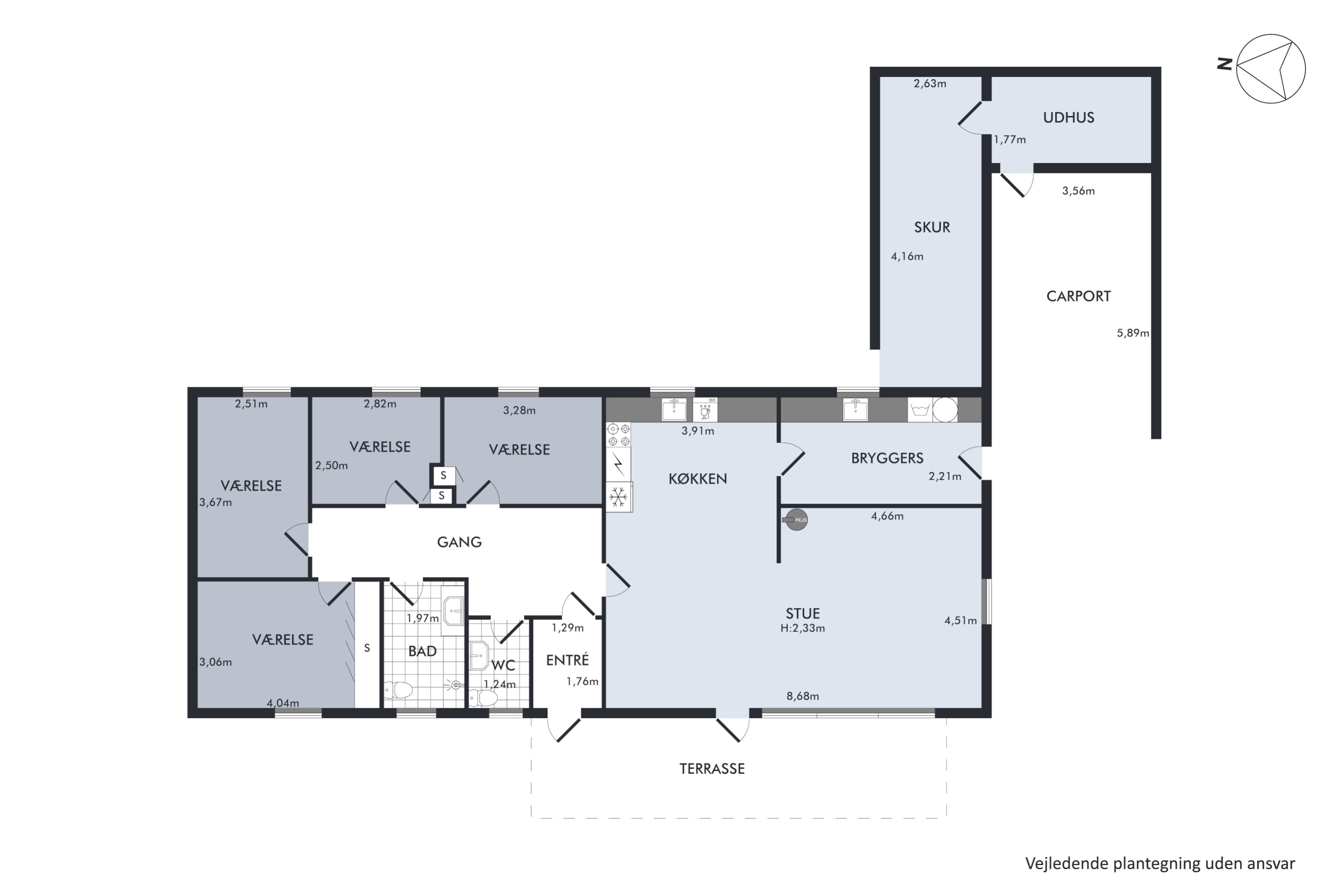 Plantegninger billede af Toften 14, Vammen, 8830 Tjele