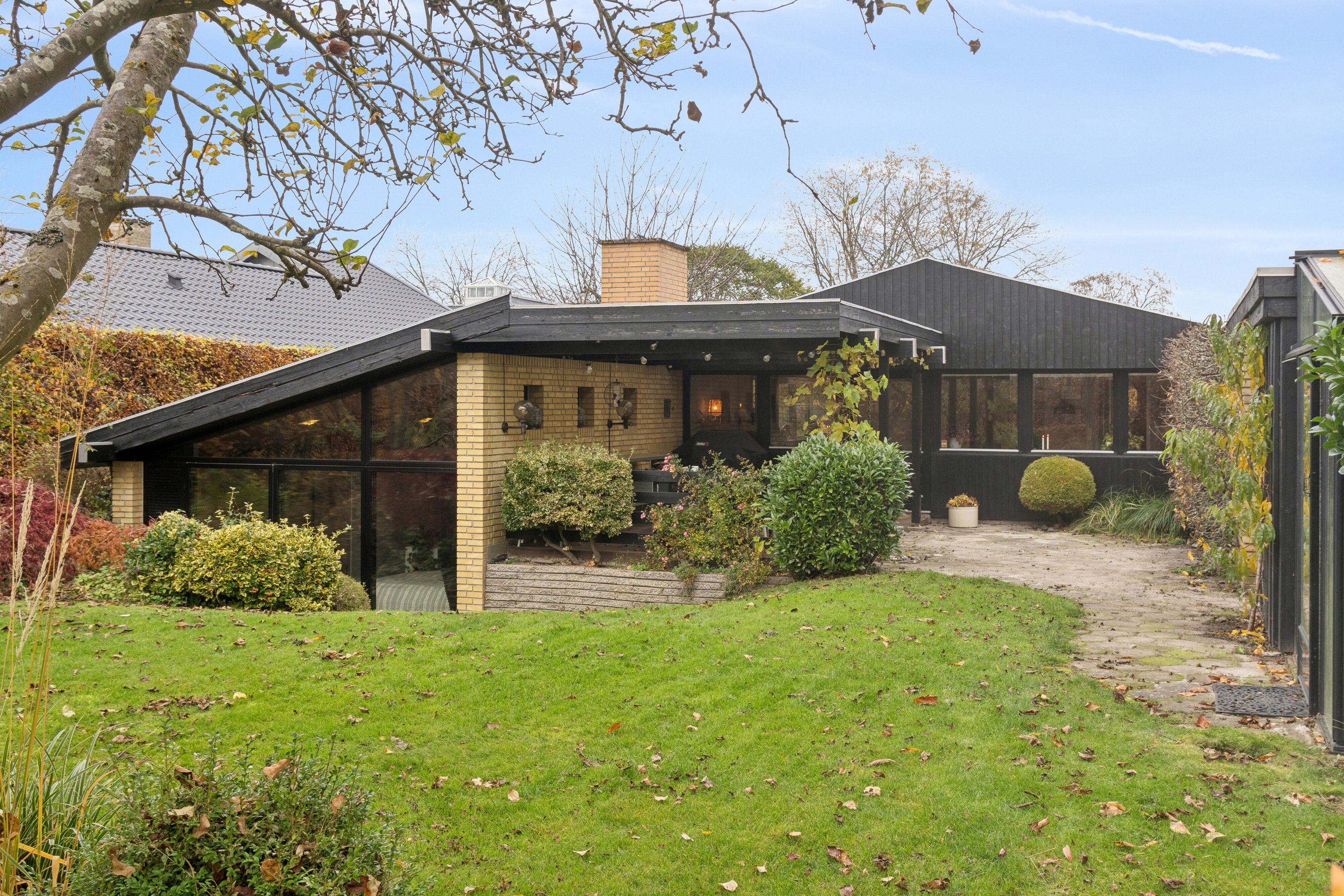 Villa: Set fra haven på Odensevej 58, Himmelev, 4000 Roskilde