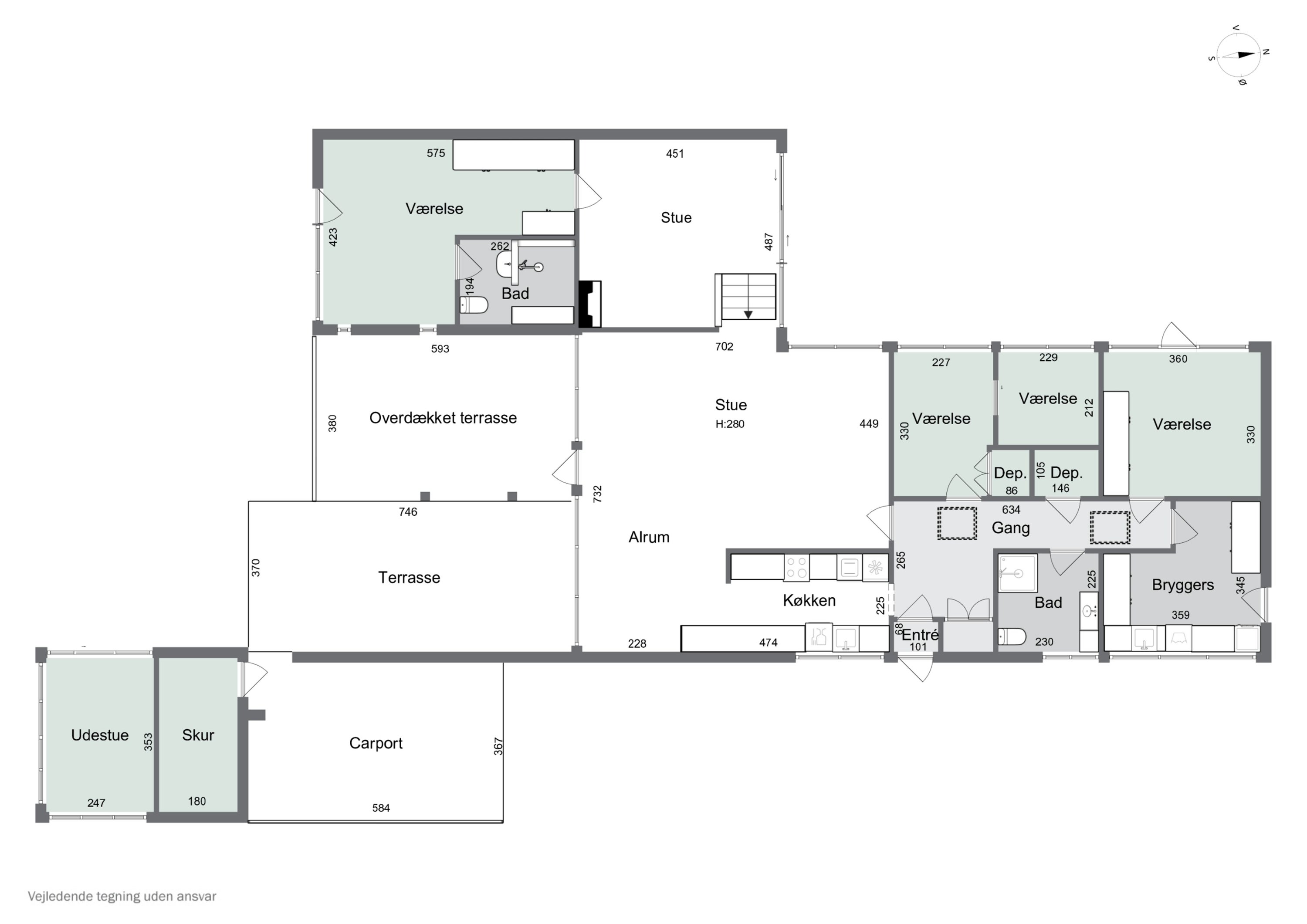 Plantegninger billede af Odensevej 58, Himmelev, 4000 Roskilde