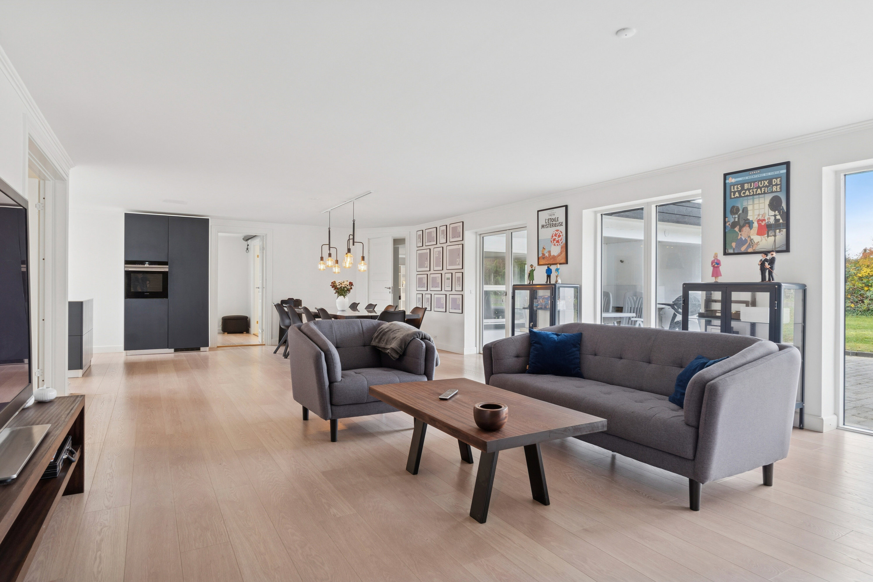 Fremhævet stue billede i fuldskærmstilstand. Billede af Hjortevænget 138, 5800 Nyborg