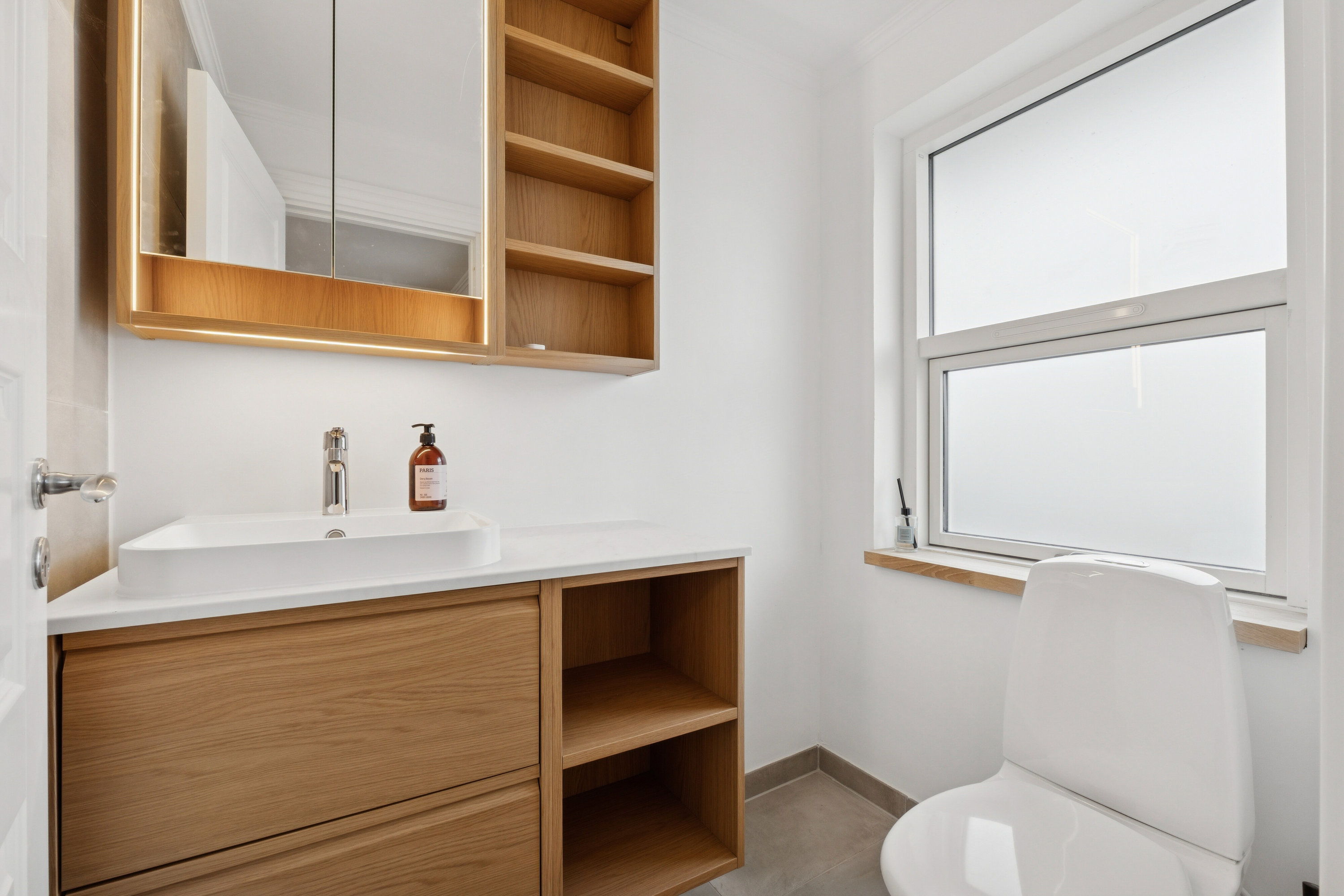 Fremhævet badeværelse billede i fuldskærmstilstand. Billede af Hjortevænget 138, 5800 Nyborg