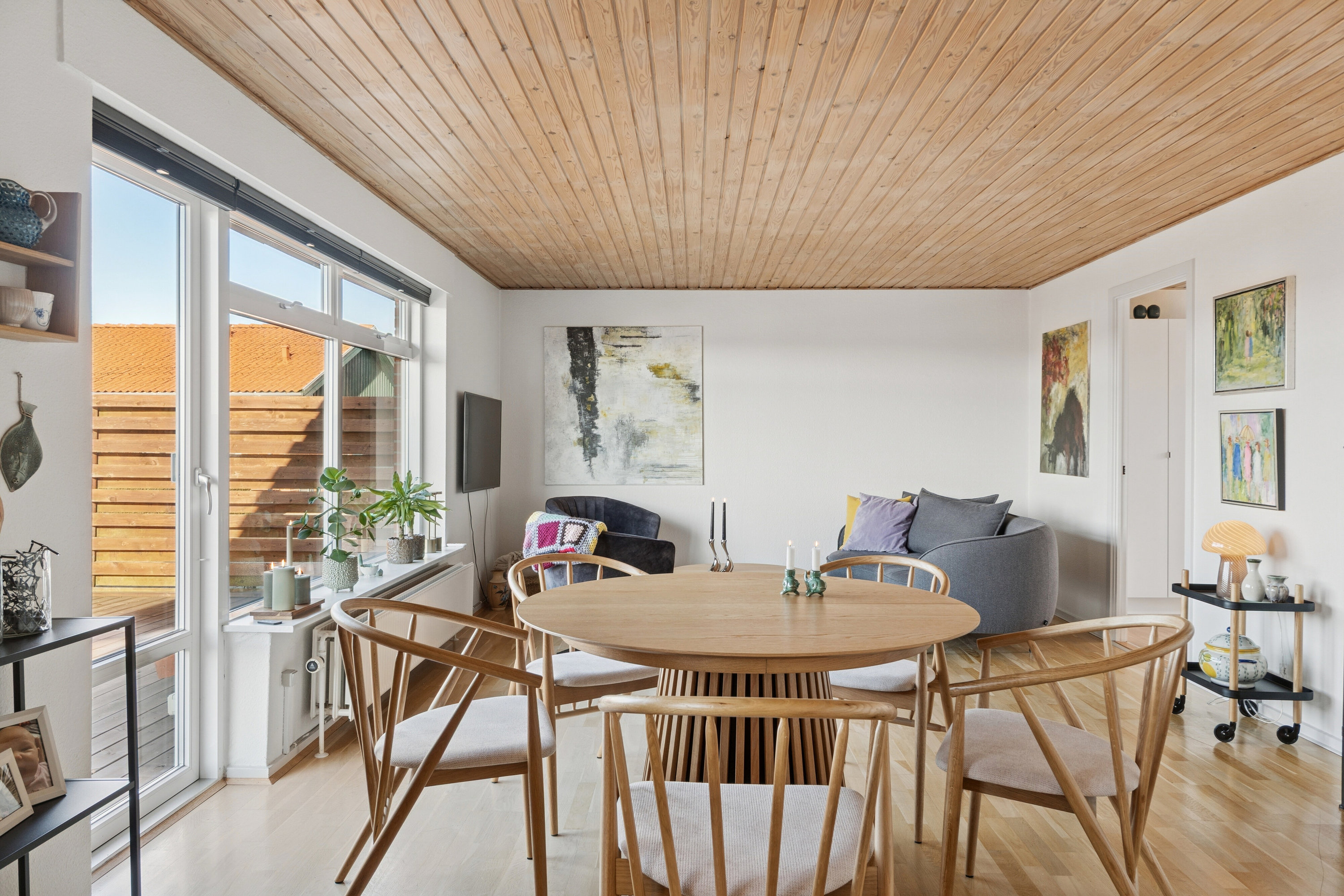 Fremhævet stue billede i fuldskærmstilstand. Billede af Nørrevænge 52, 7700 Thisted