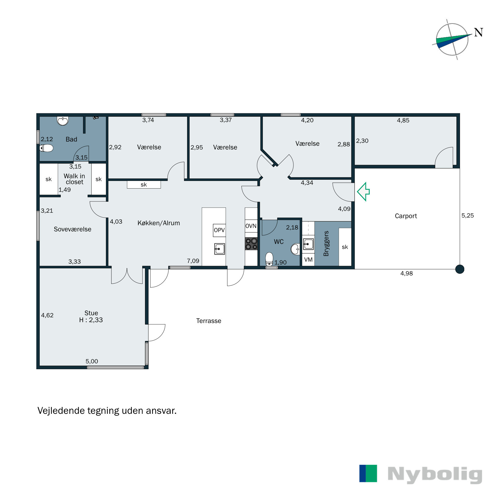 Plantegninger billede af Filips Alle 11, 8700 Horsens