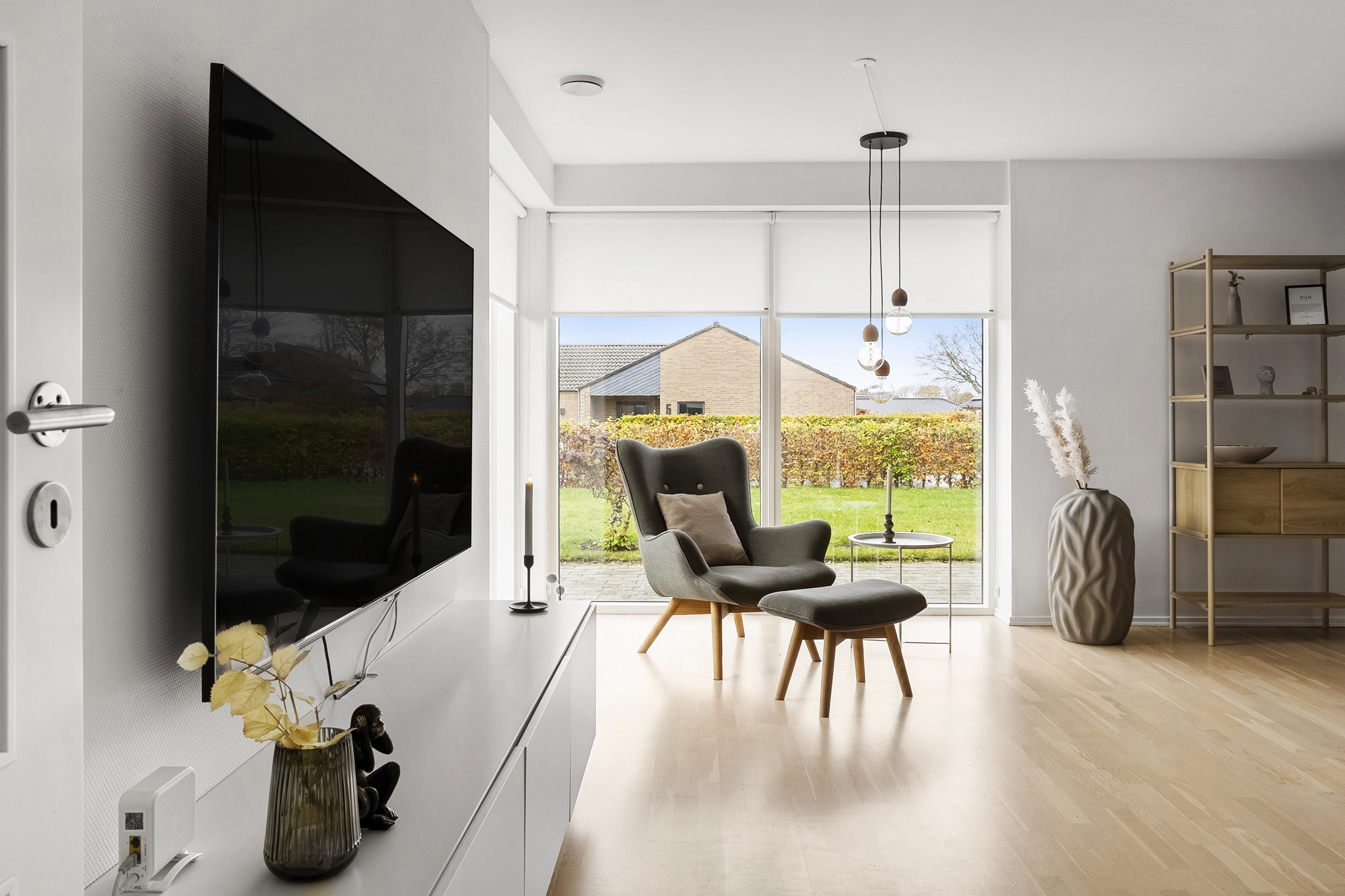 Fremhævet stue billede i fuldskærmstilstand. Billede af Filips Alle 11, 8700 Horsens