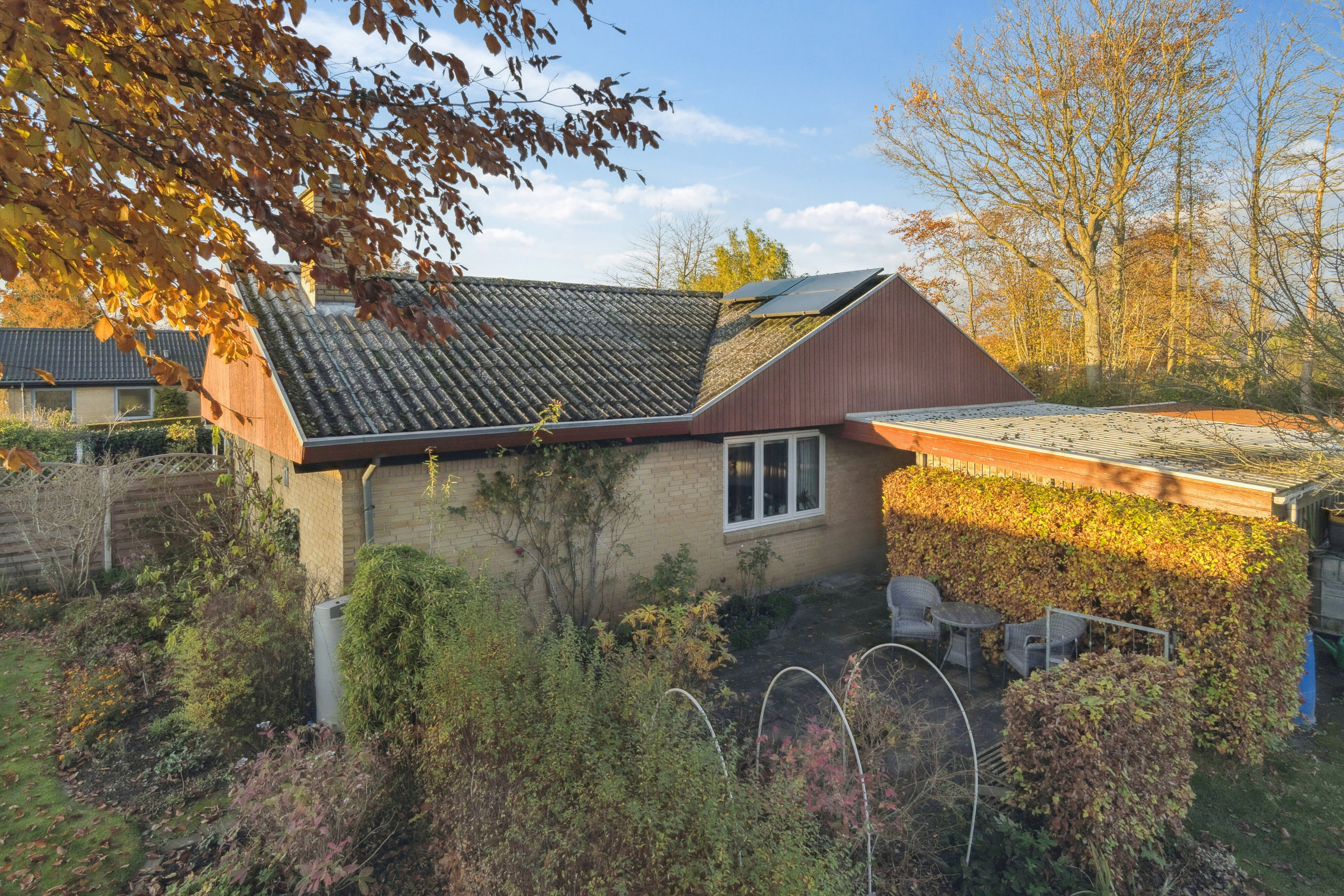 Fremhævet set fra haven billede i fuldskærmstilstand. Billede af Sørby Parkvej 24, Sørbymagle, 4200 Slagelse