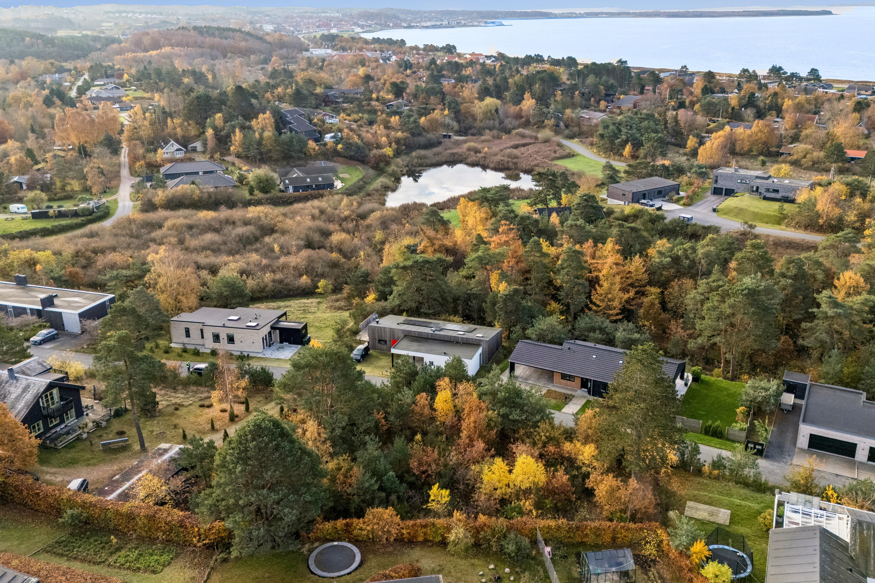 Miniaturebillede 1: luftfoto. Billede af Egsmark Høje 52, Vibæk Strand, 8400 Ebeltoft