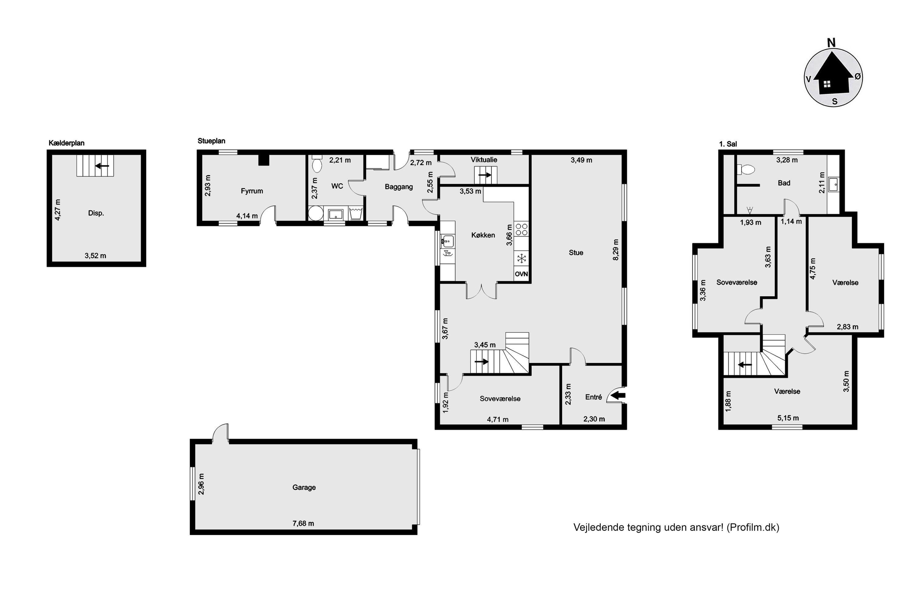 Plantegninger billede af Kollund Byvej 34, 7400 Herning