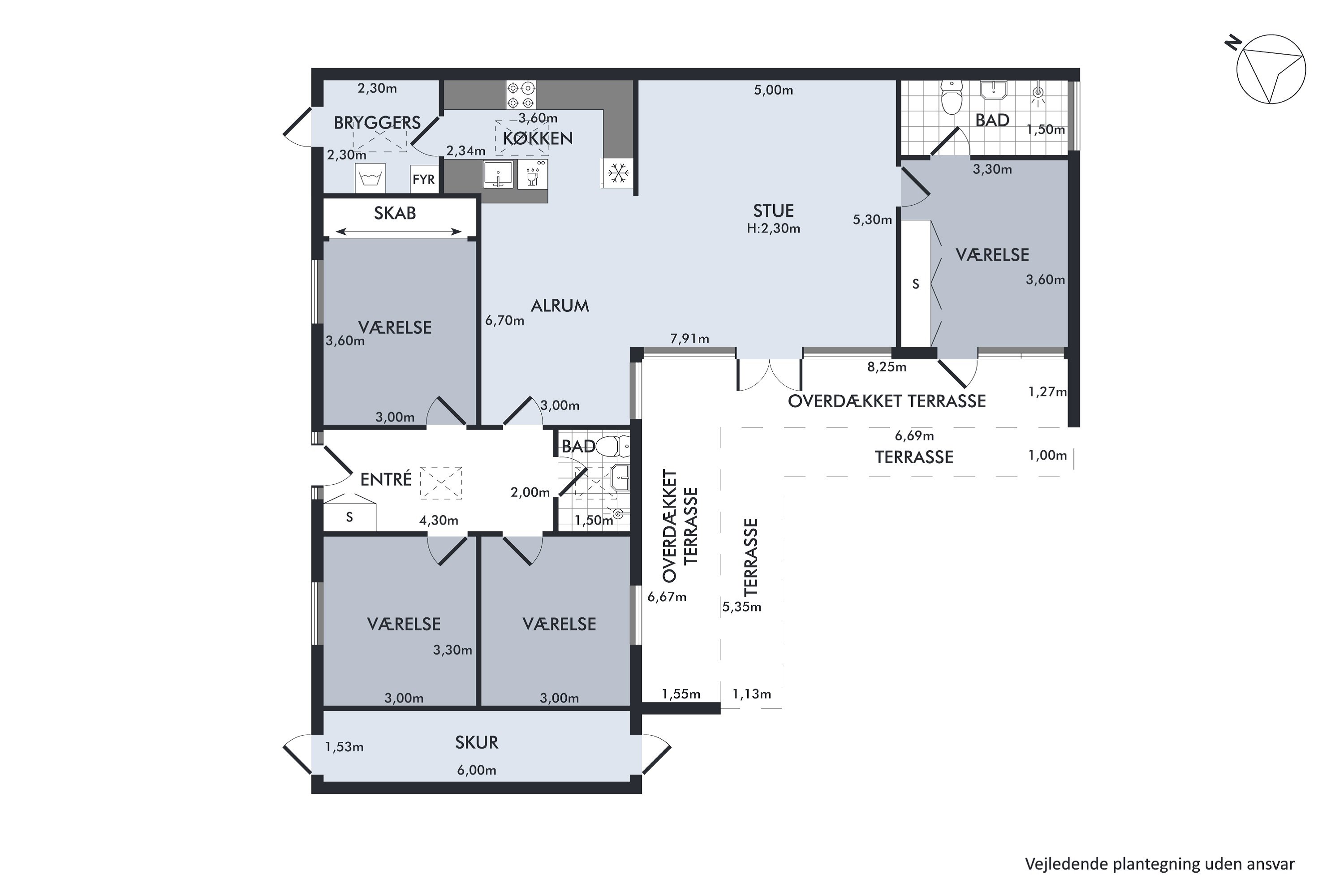 Plantegninger billede af Løkkekrogen 44, 2625 Vallensbæk