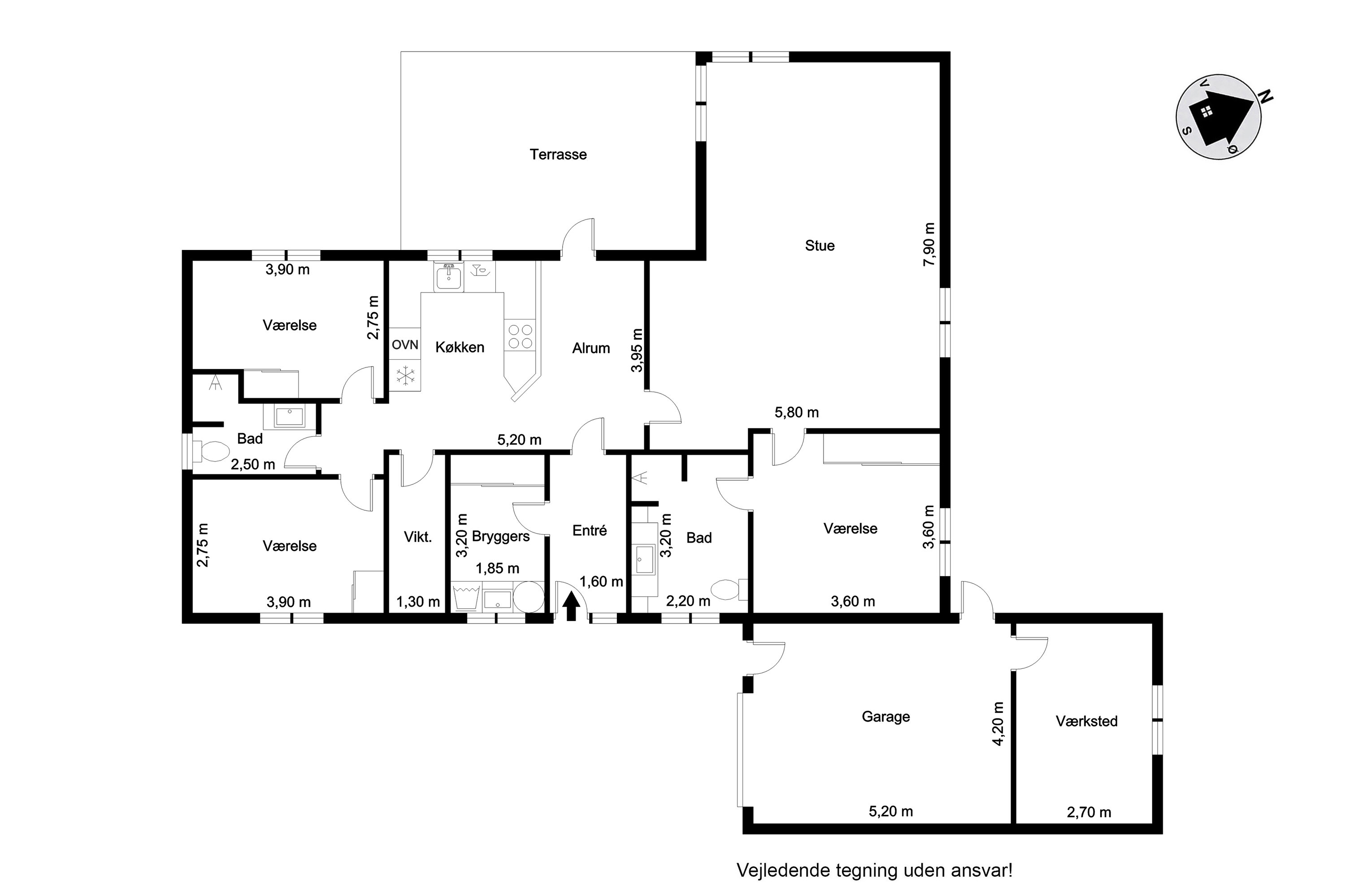 Plantegninger billede af Smørblomsten 11, Rindum, 6950 Ringkøbing