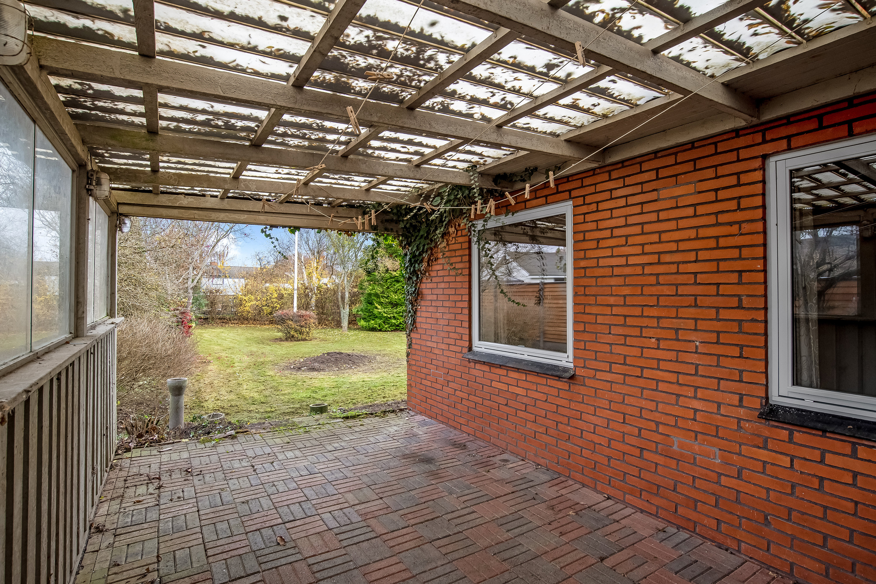 Fremhævet overdækket terrasse billede i fuldskærmstilstand. Billede af Blåbærvej 3, 7500 Holstebro