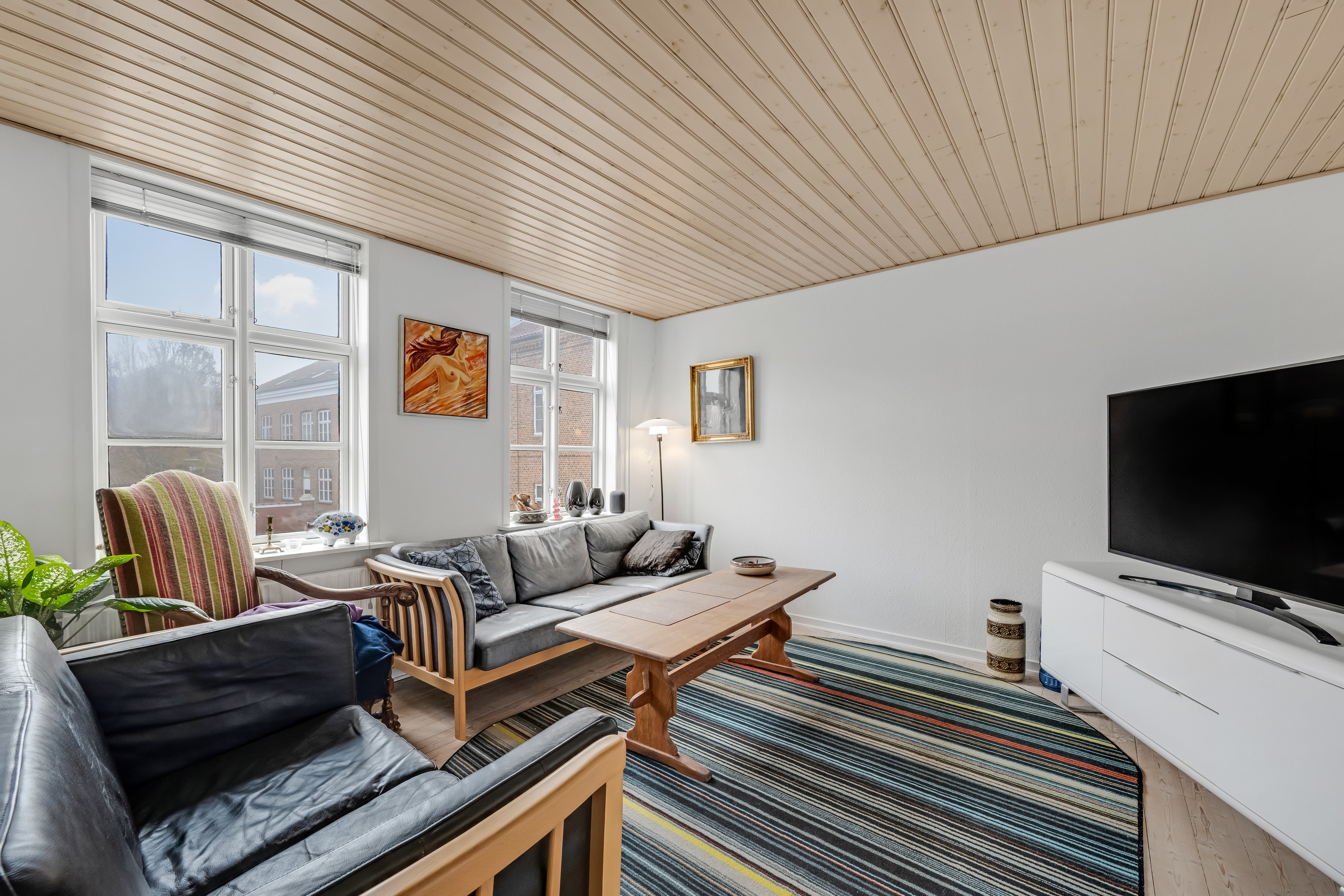 Fremhævet stue billede i fuldskærmstilstand. Billede af Vestergade 15, 1. th., 6950 Ringkøbing