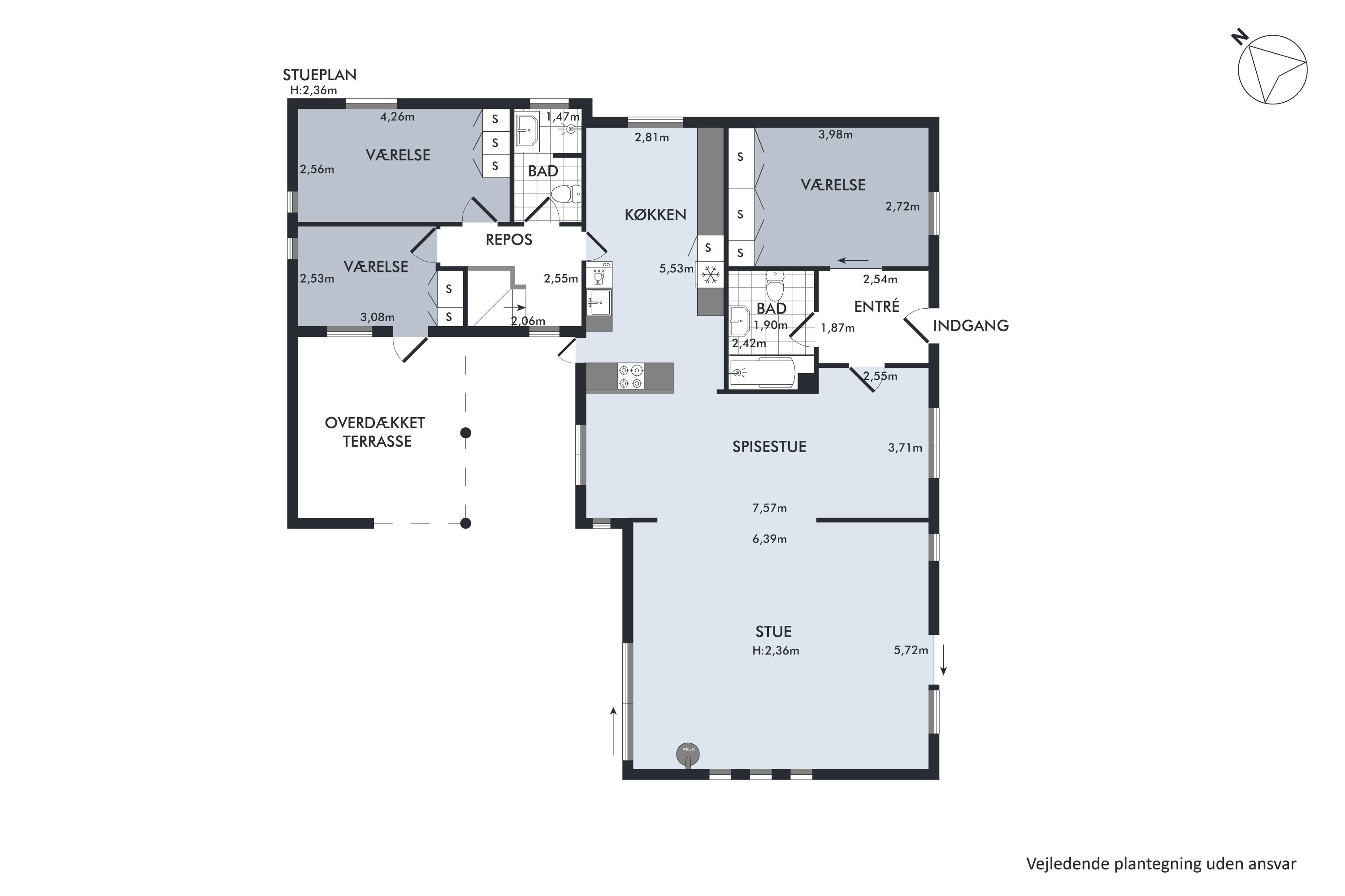 Plantegninger billede af Legårdsvej 13, Vrold, 8660 Skanderborg