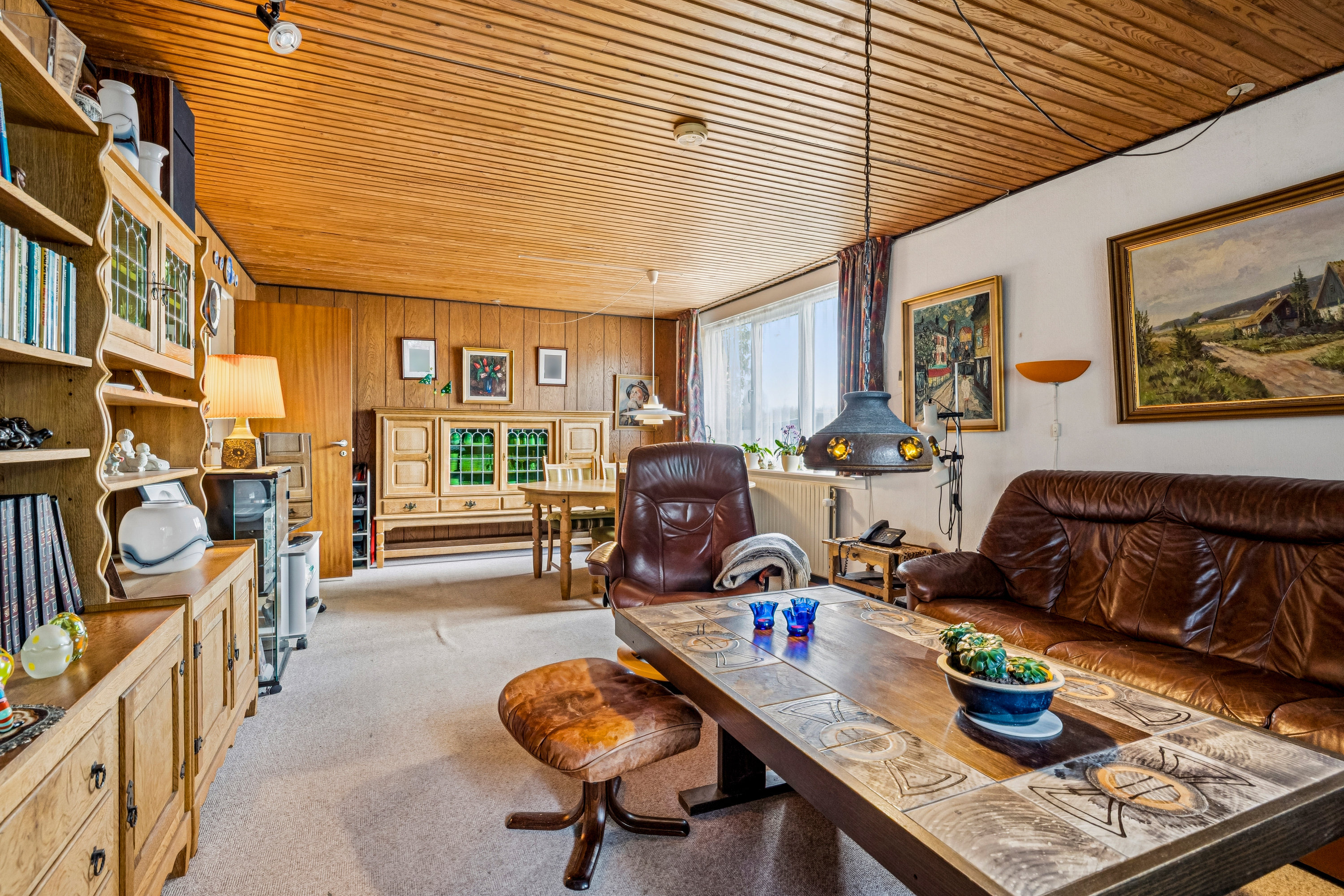 Fremhævet stue billede i fuldskærmstilstand. Billede af Kejlstrupparken 19, Virring, 8660 Skanderborg