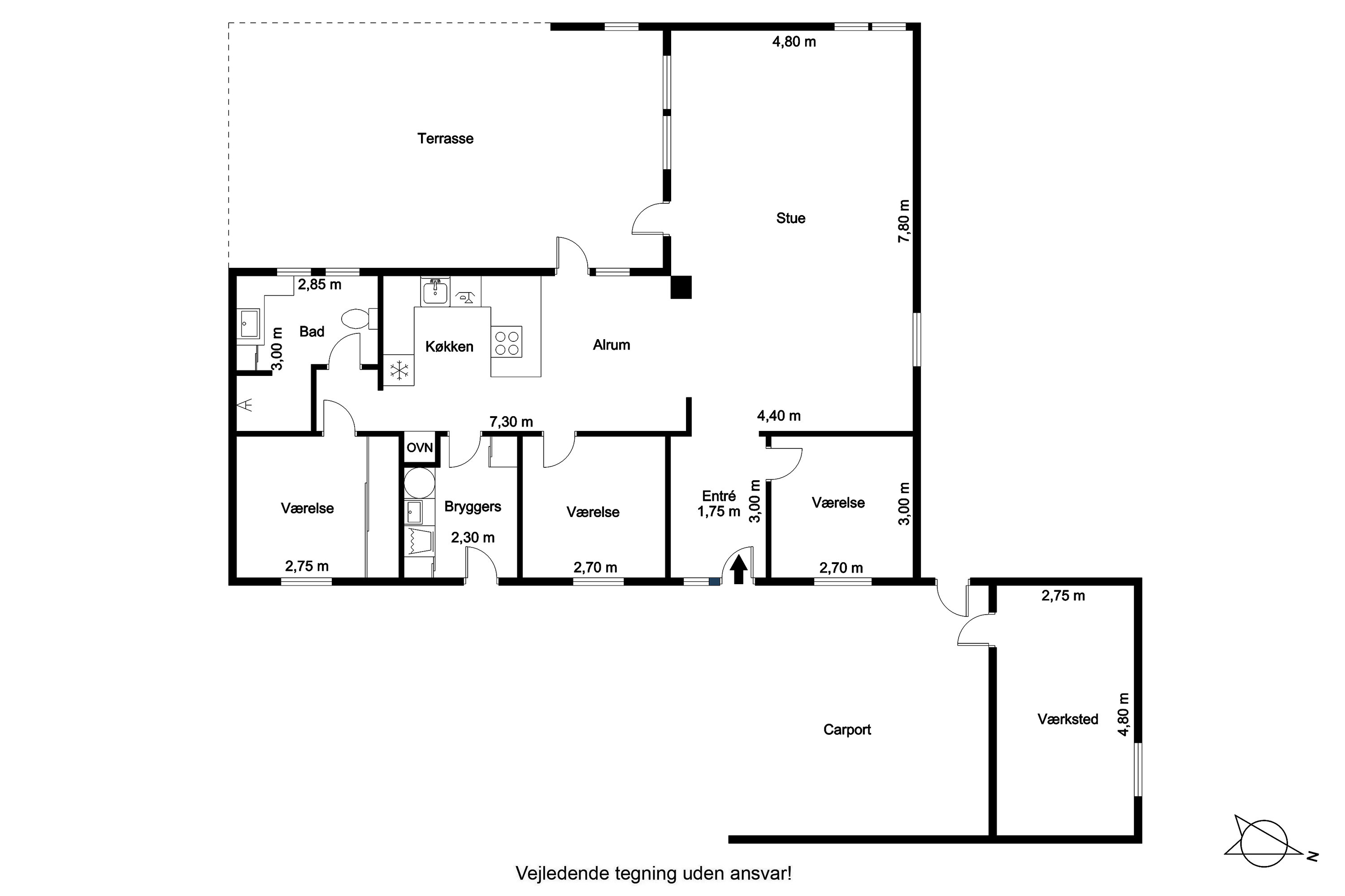 Plantegninger billede af Heimdalsvej 18, 9900 Frederikshavn