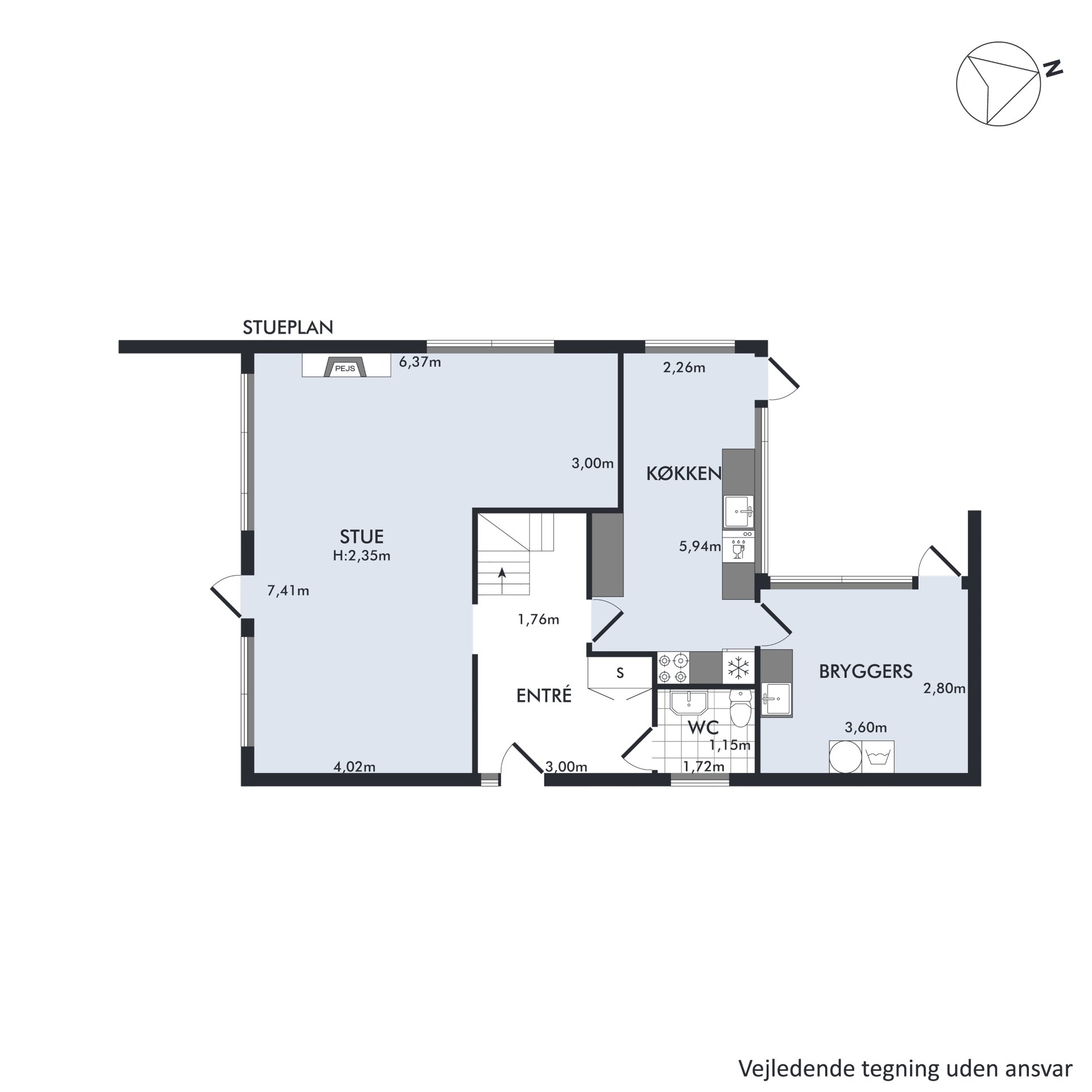 Plantegninger billede af Strandbyvej 30, 8240 Risskov