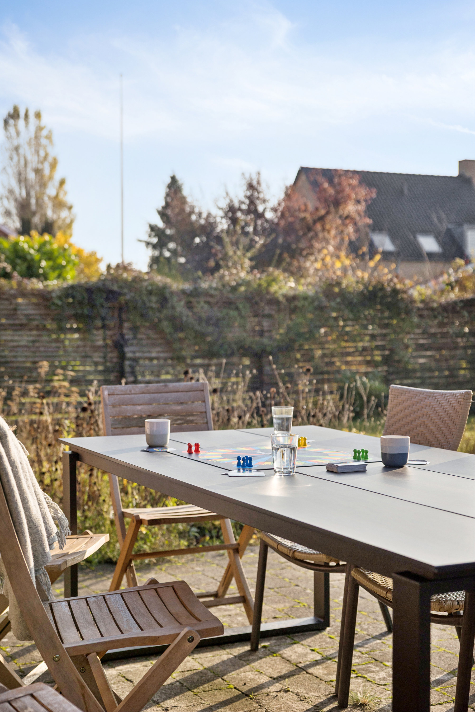 Fremhævet terrasse billede i fuldskærmstilstand. Billede af Iriskvej 12, 2670 Greve