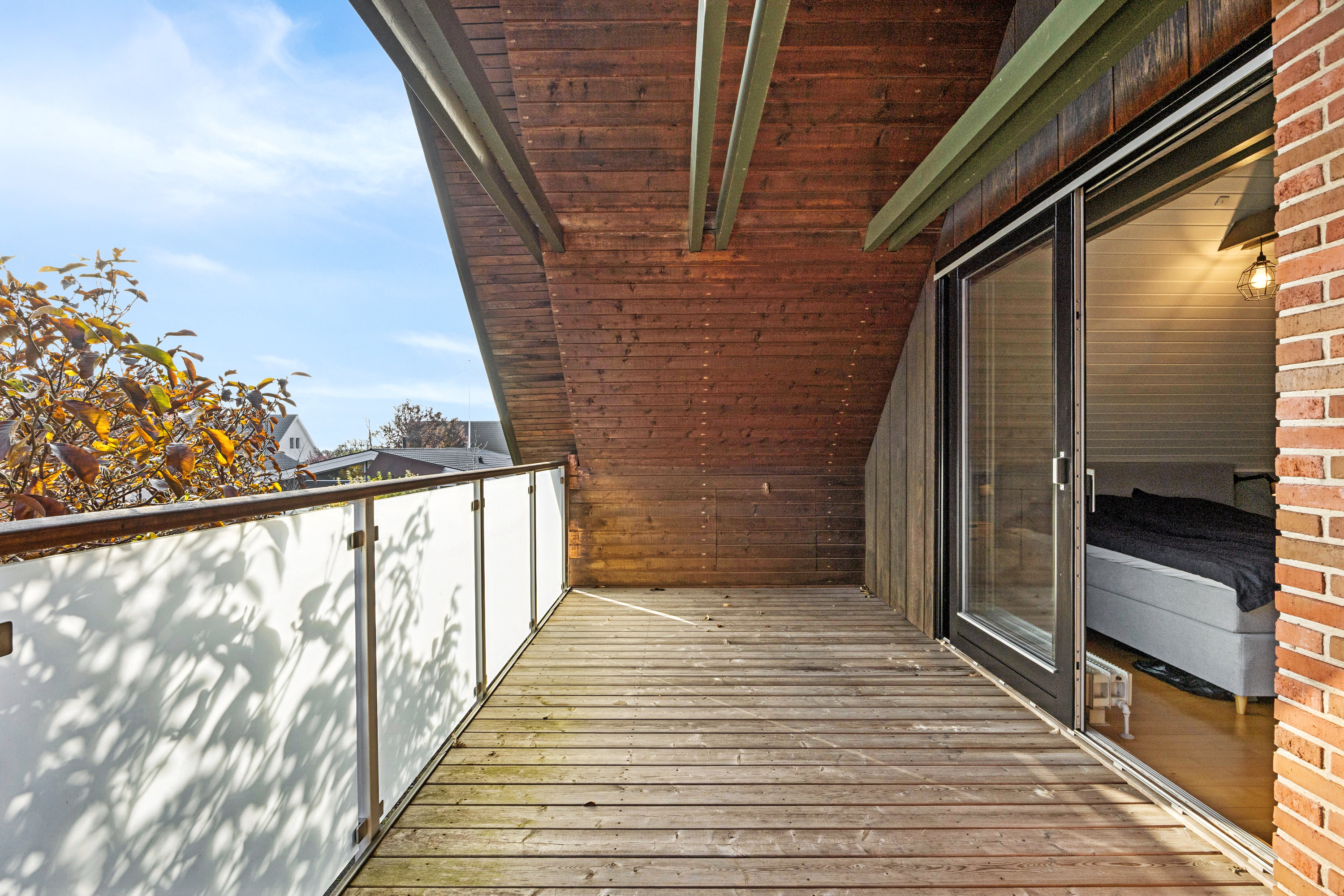 Fremhævet altan billede i fuldskærmstilstand. Billede af Iriskvej 12, 2670 Greve