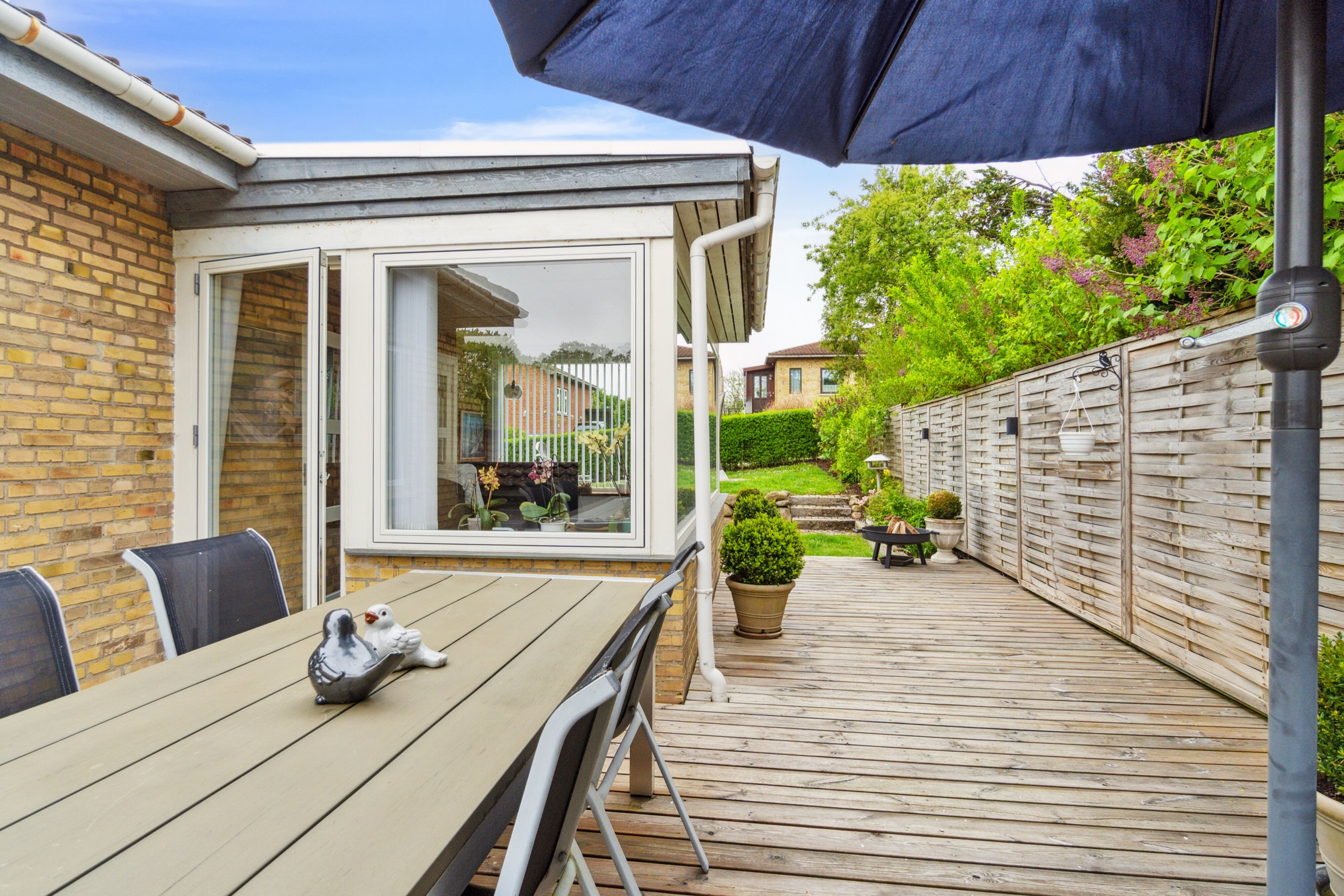 Fremhævet terrasse billede i fuldskærmstilstand. Billede af Skovvej 2B, Karlsgave, 3300 Frederiksværk