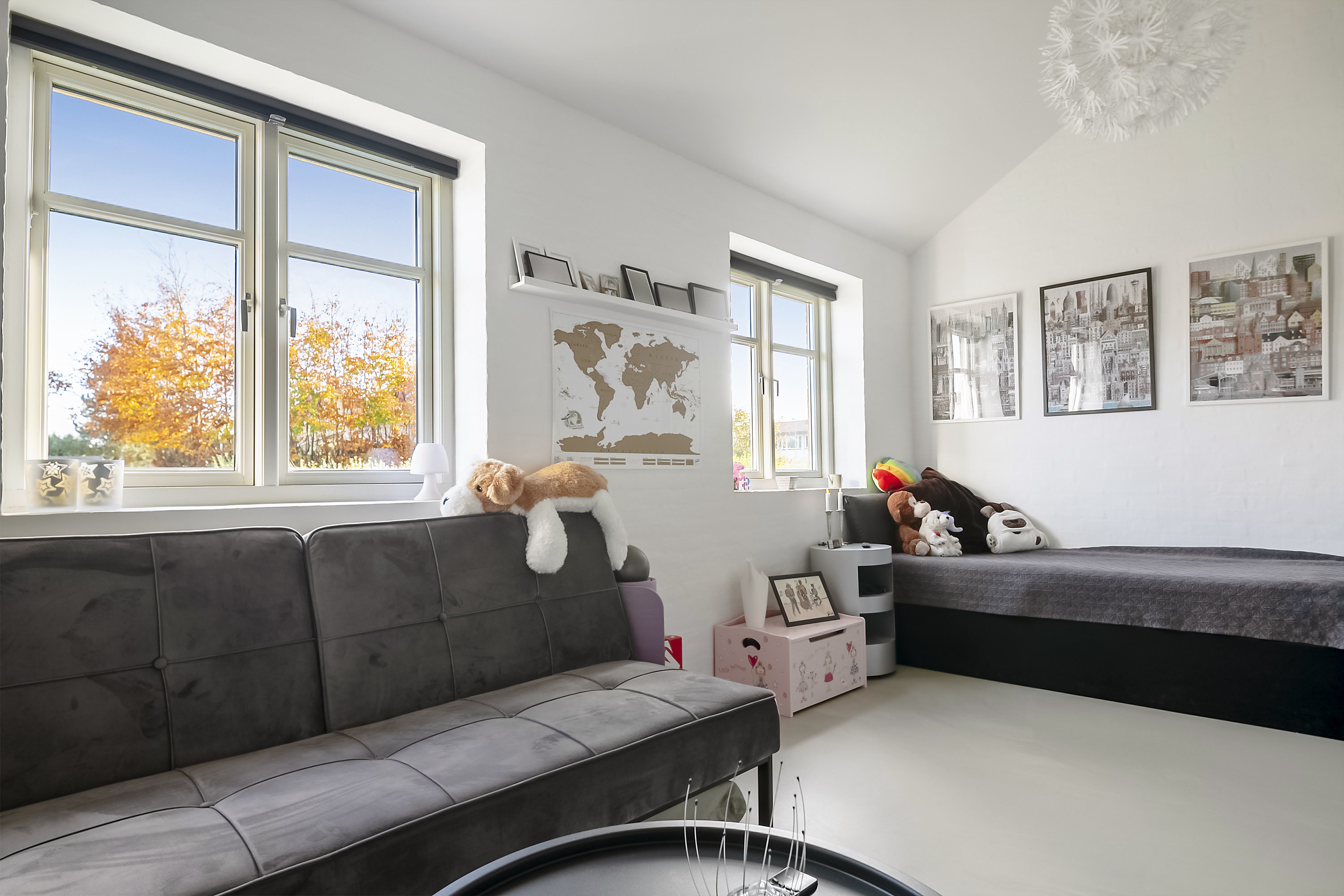 Fremhævet stue billede i fuldskærmstilstand. Billede af Mandalsvej 1, Christiansbjerg, 8200 Aarhus N