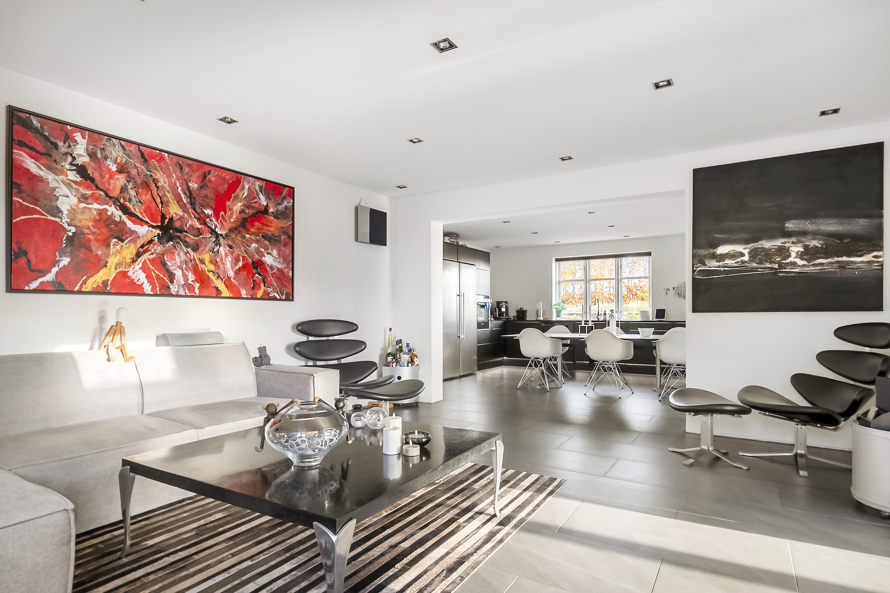 Fremhævet stue billede i fuldskærmstilstand. Billede af Mandalsvej 1, Christiansbjerg, 8200 Aarhus N