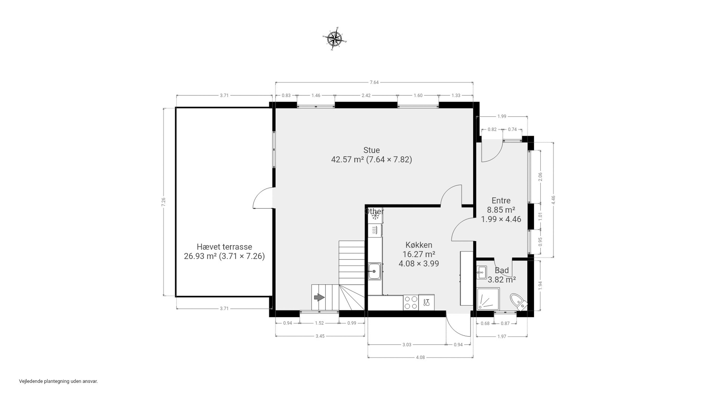 Plantegninger billede af Brandholmvej 2, Ståby, 5672 Broby