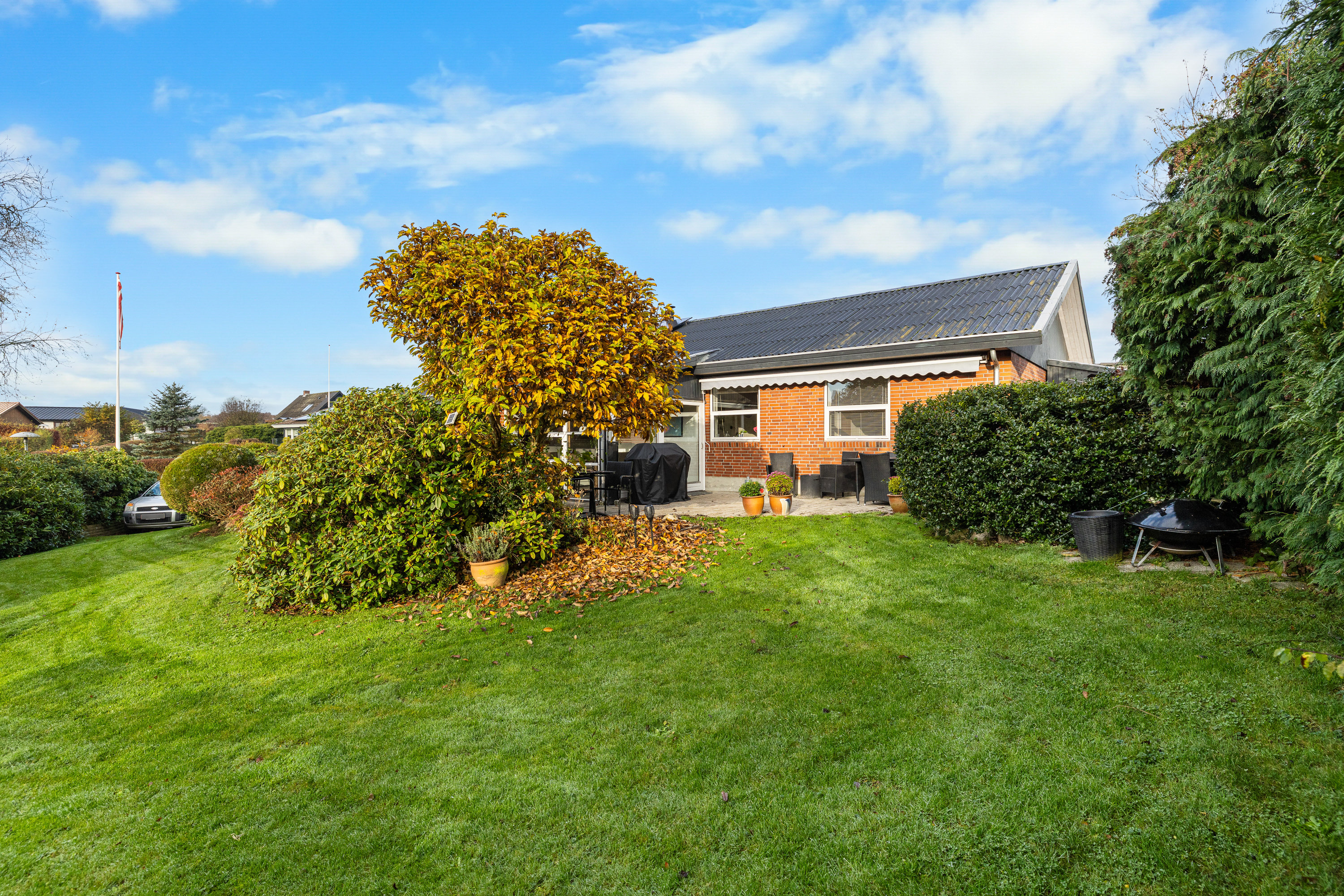 Fremhævet facade billede i fuldskærmstilstand. Billede af Elbosvinget 5, Pjedsted, 7000 Fredericia