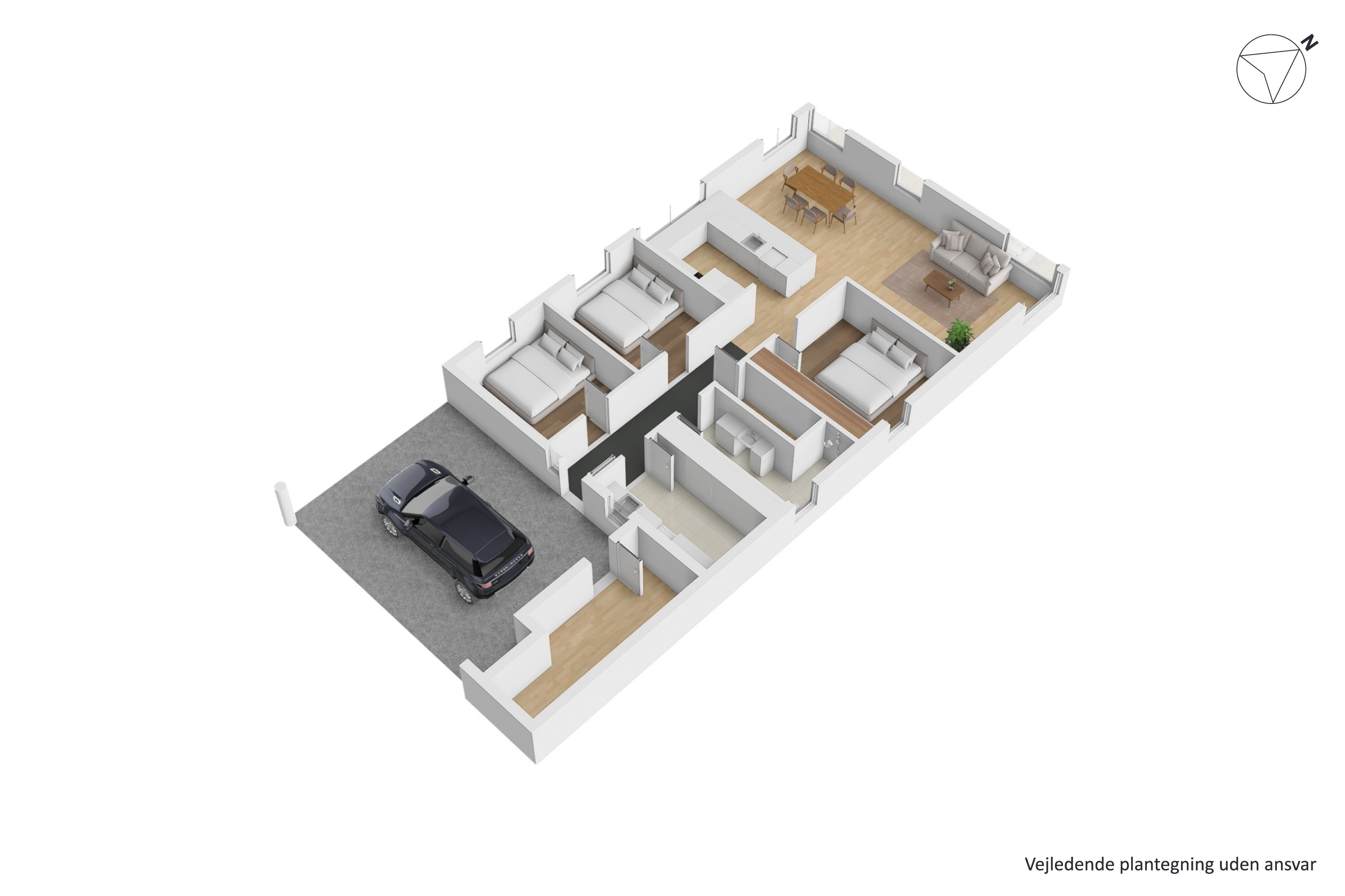 Plantegninger billede af Holmebakken 26, 8382 Hinnerup