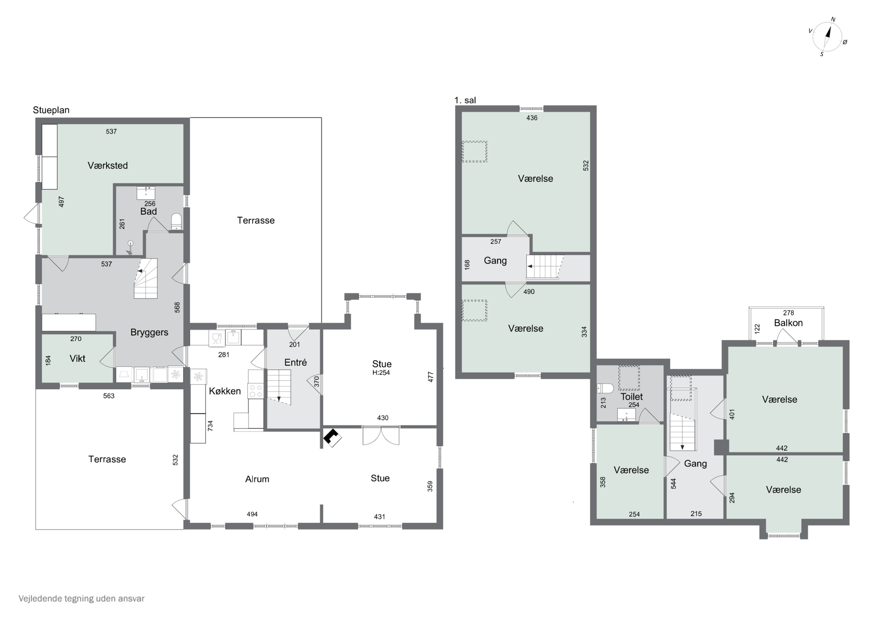 Plantegninger billede af Holmegaardsvej 14, Fensmark, 4684 Holmegaard