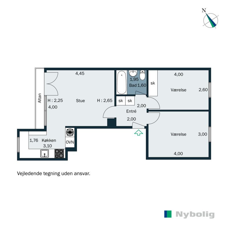 Plantegninger billede af Ordrupvej 132A, 2., 2920 Charlottenlund