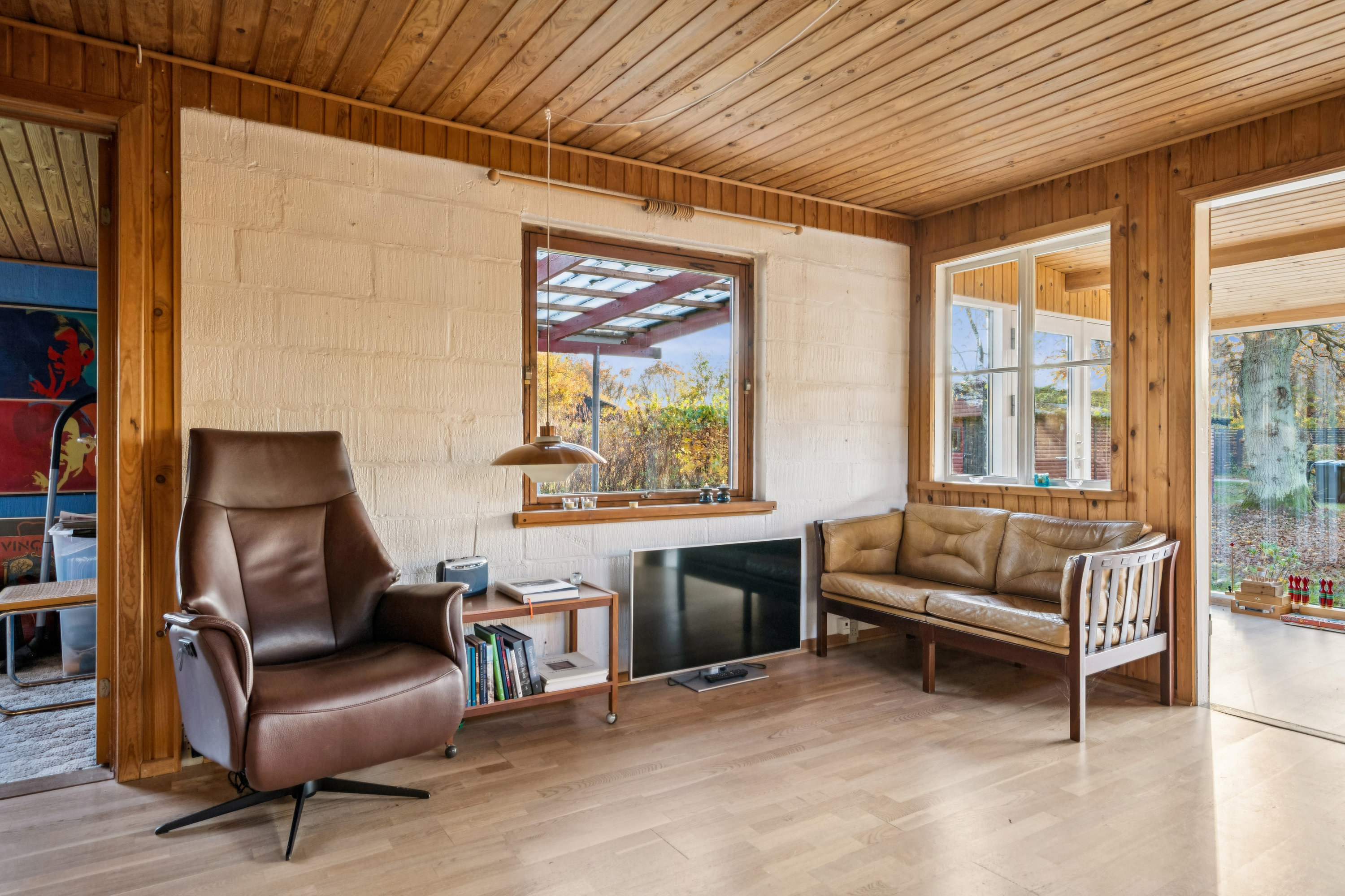 Fremhævet stue billede i fuldskærmstilstand. Billede af Vestervangen 3, Femmøller Strand, 8400 Ebeltoft