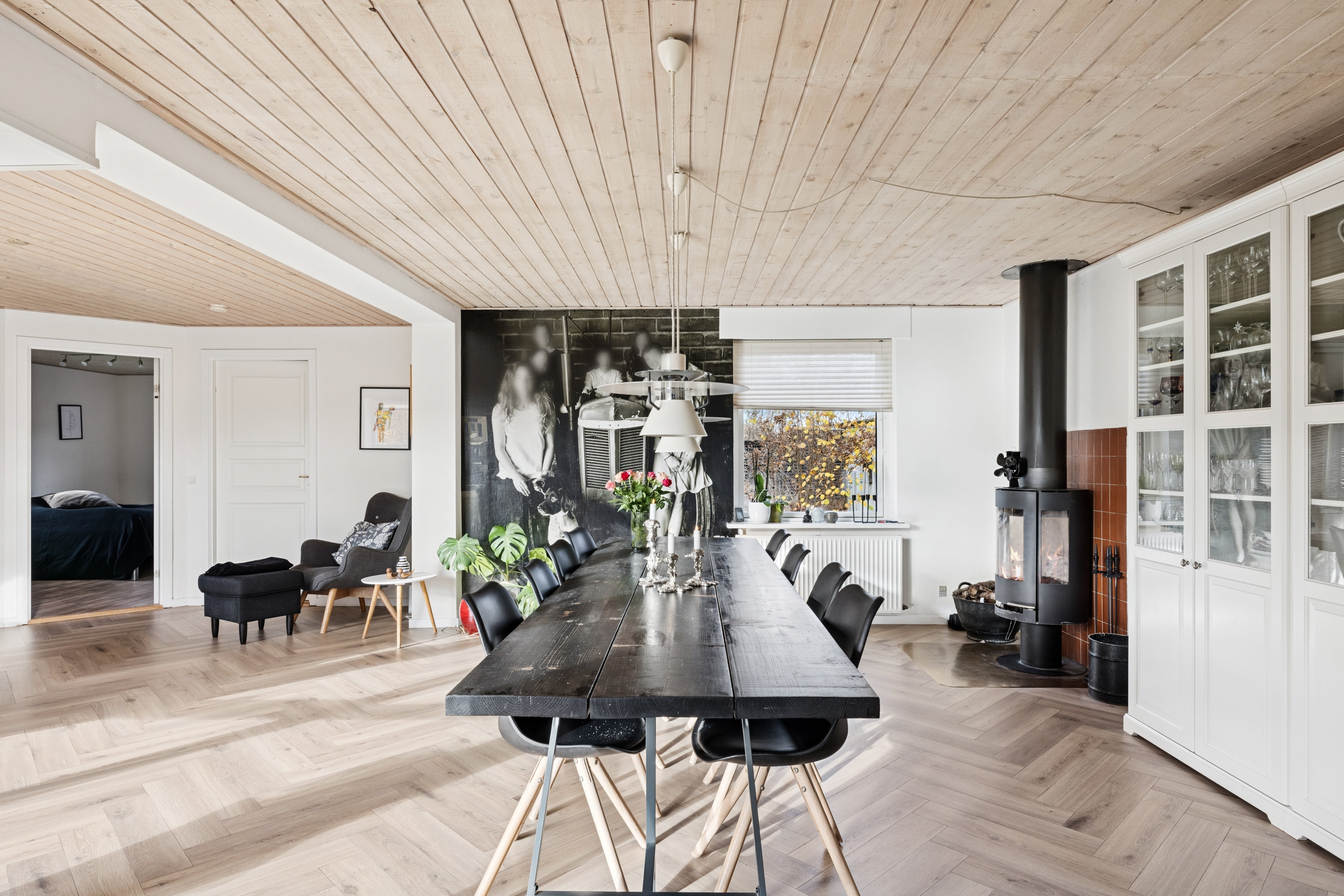 Fremhævet stue billede i fuldskærmstilstand. Billede af Hvidtjørnen 2, 8800 Viborg