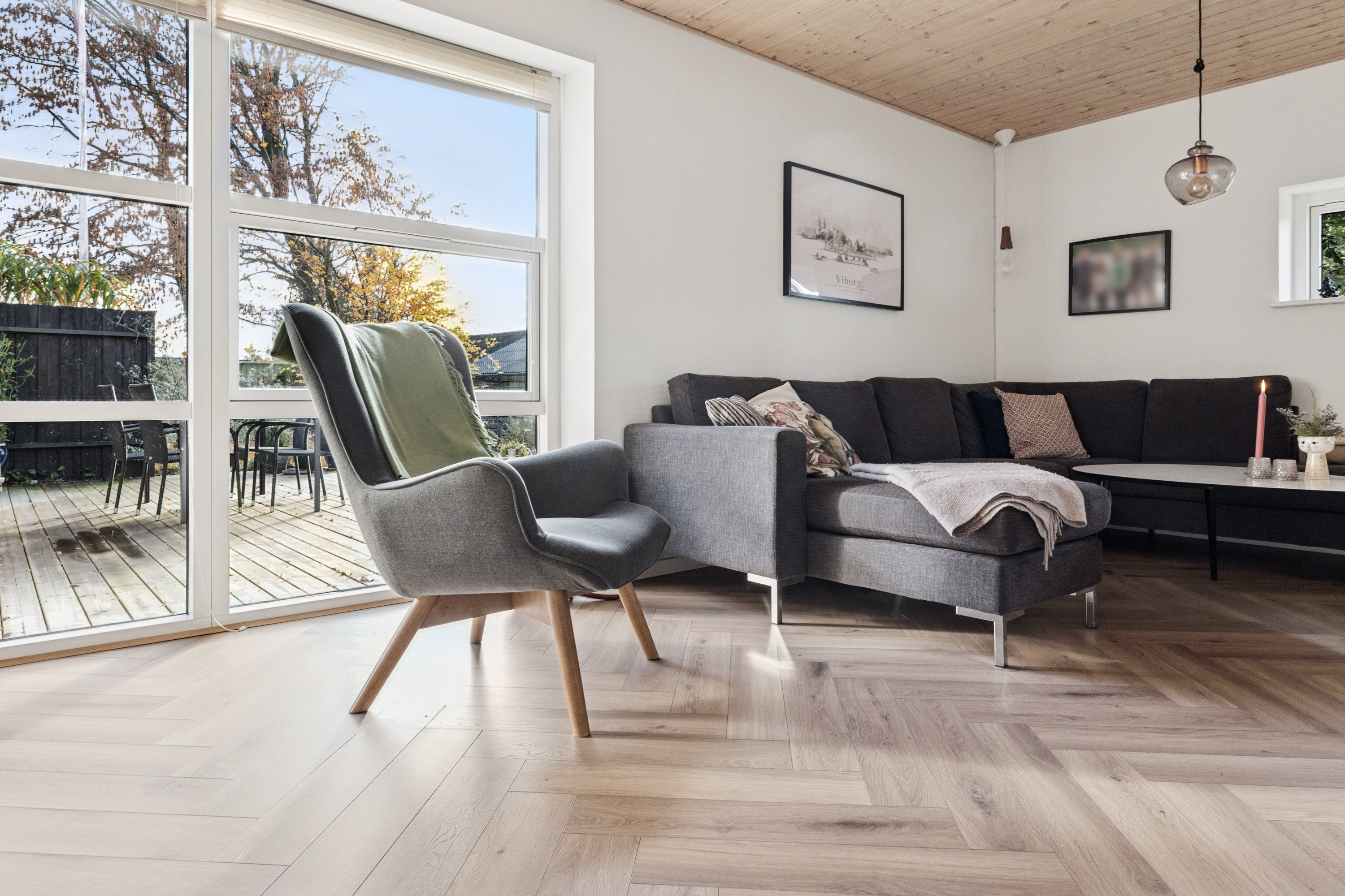 Fremhævet stue billede i fuldskærmstilstand. Billede af Hvidtjørnen 2, 8800 Viborg
