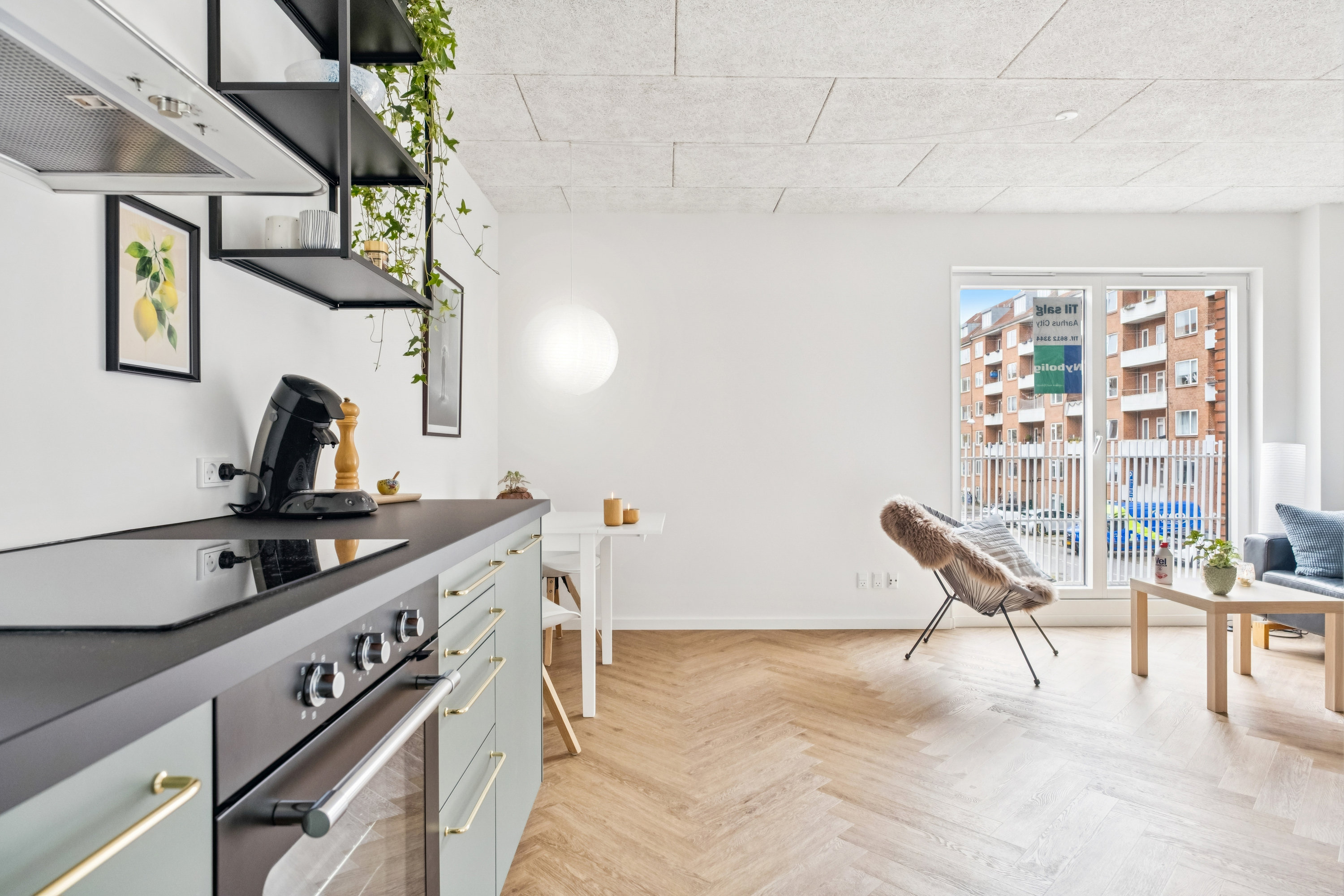 Fremhævet køkken billede i fuldskærmstilstand. Billede af Nordborggade 31, 1. 4., 8000 Aarhus C