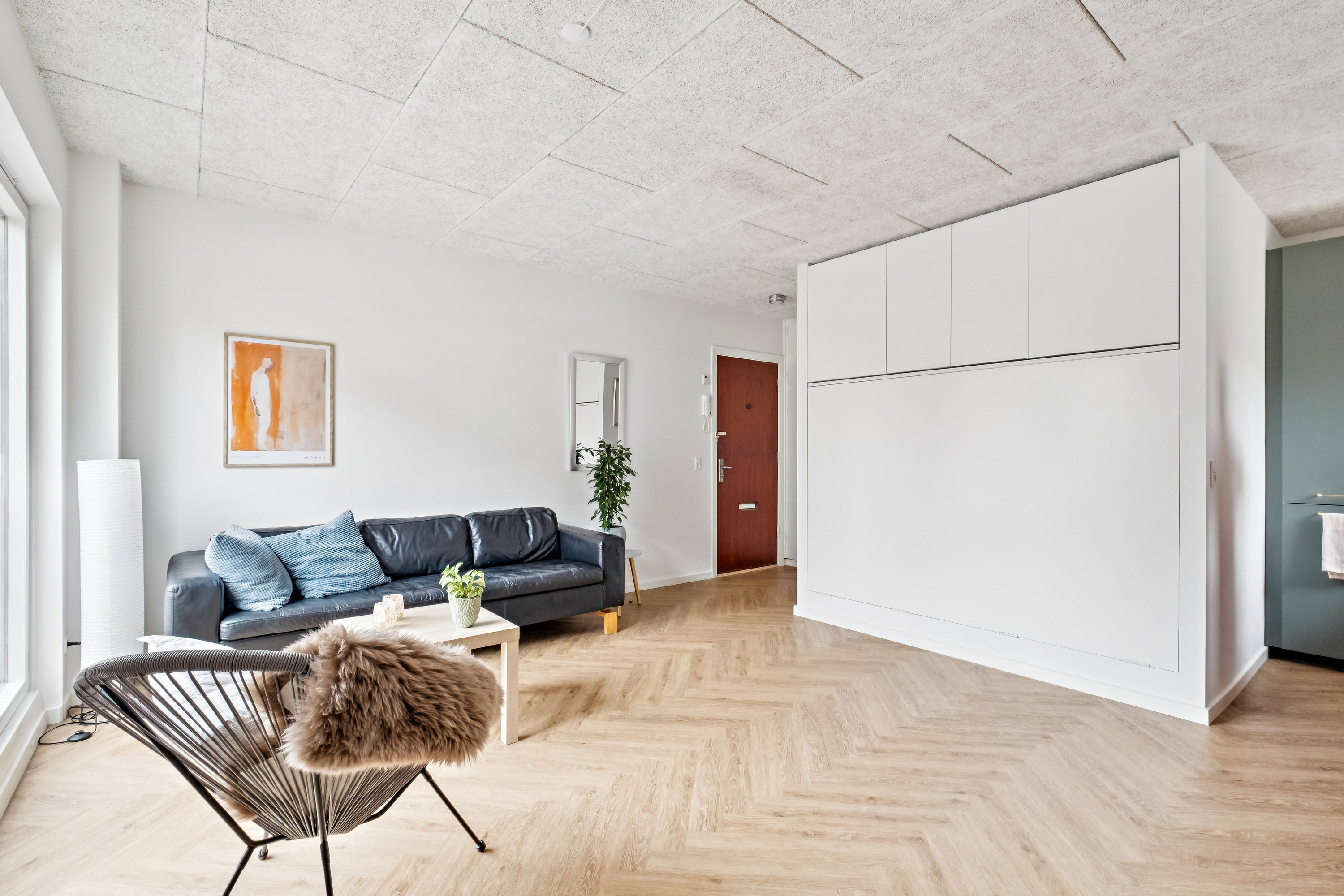 Fremhævet stue billede i fuldskærmstilstand. Billede af Nordborggade 31, 1. 4., 8000 Aarhus C