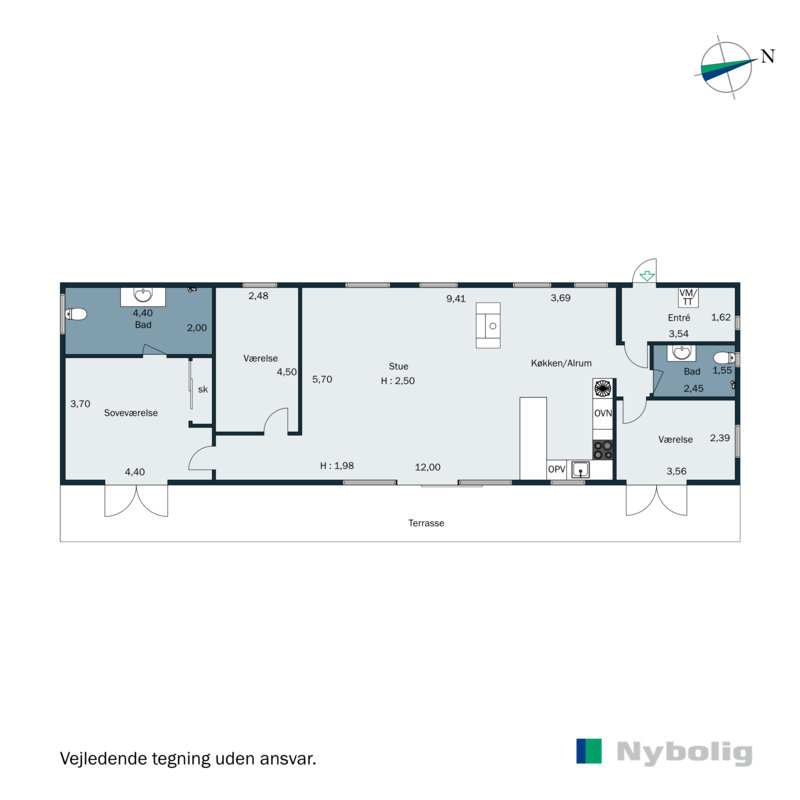 Plantegninger billede af Hulager 9, Saksild Str, 8300 Odder