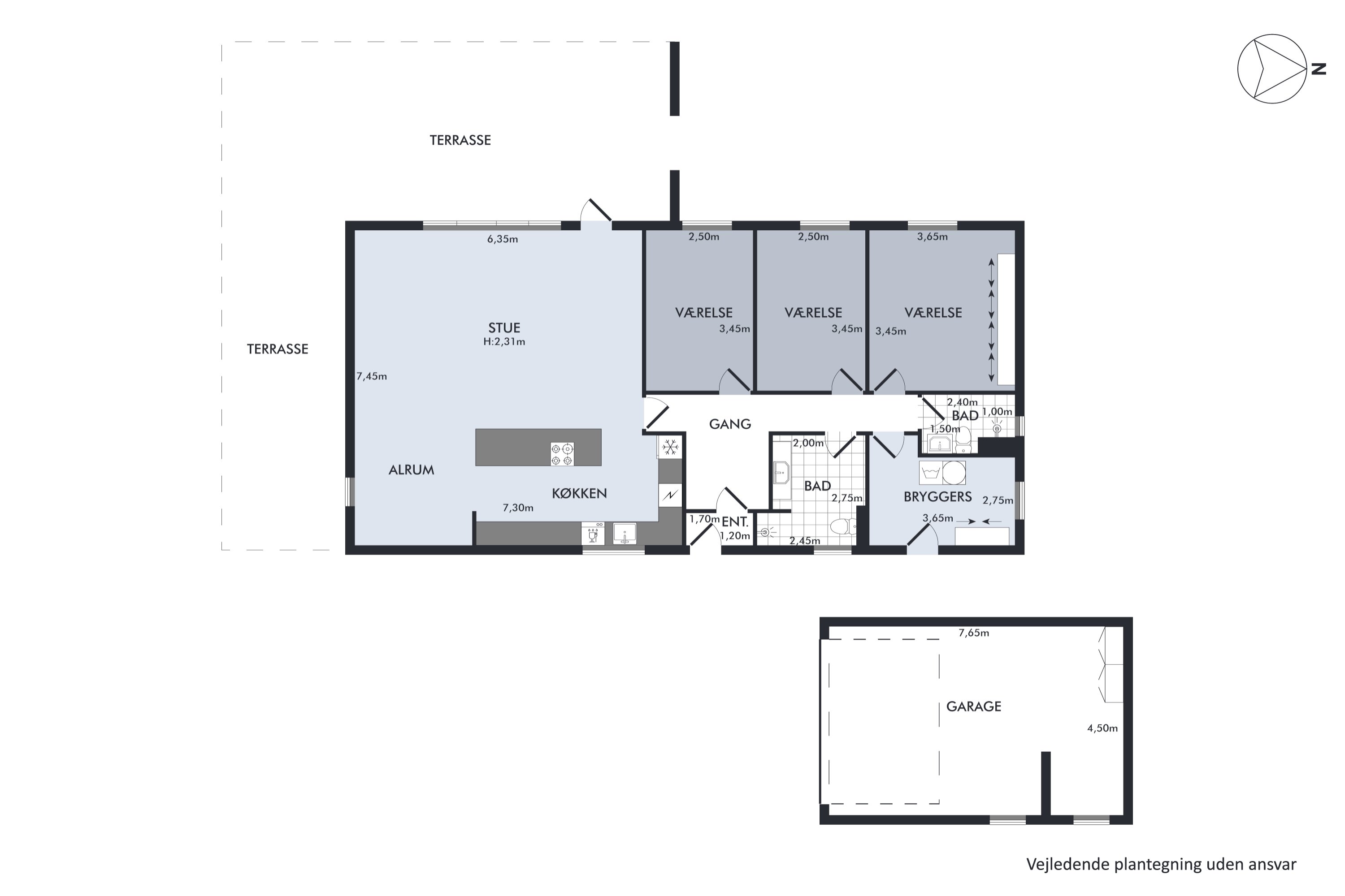 Plantegninger billede af Rødkløvervej 21, 8920 Randers NV
