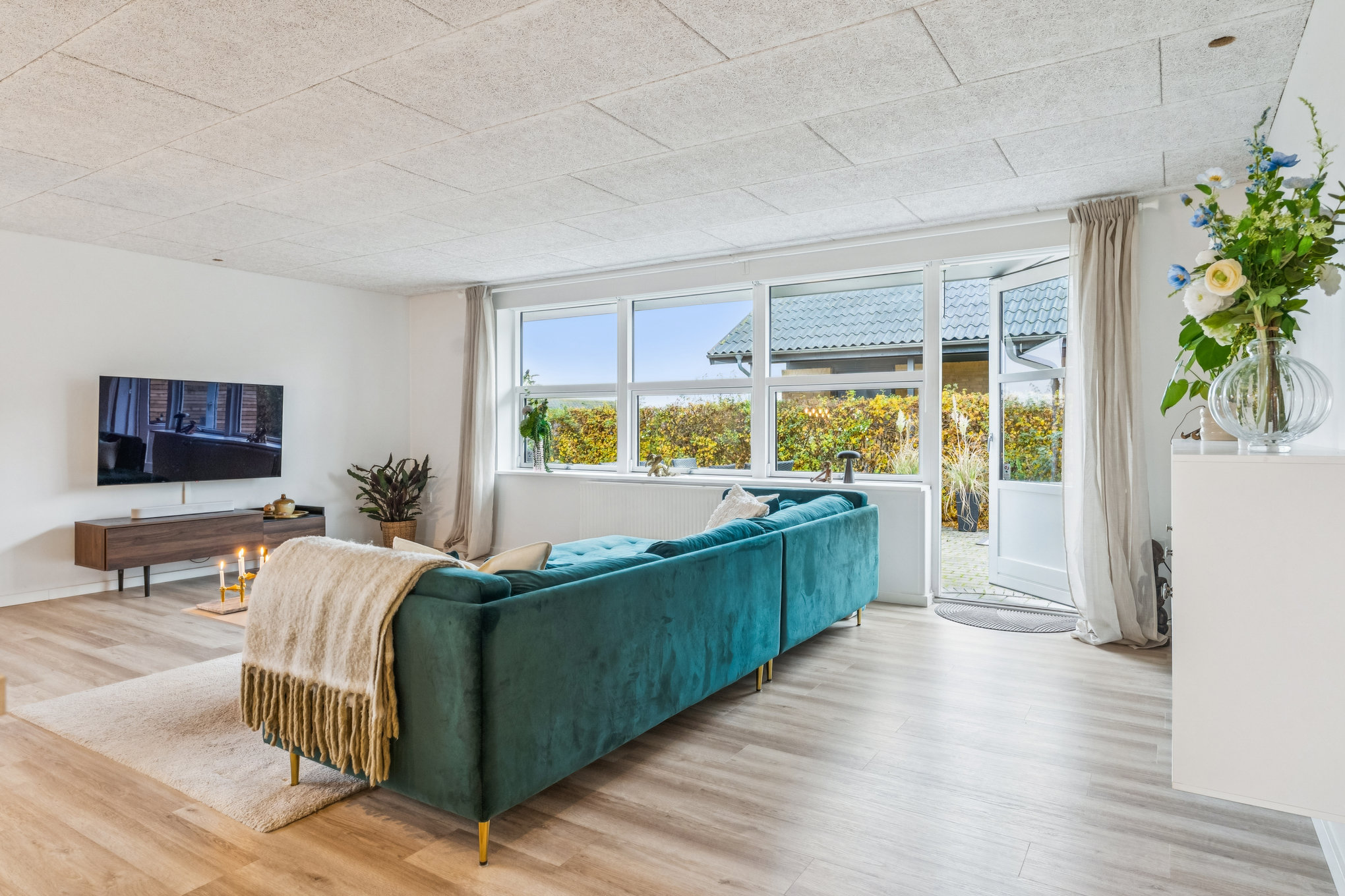 Fremhævet stue billede i fuldskærmstilstand. Billede af Rødkløvervej 21, 8920 Randers NV