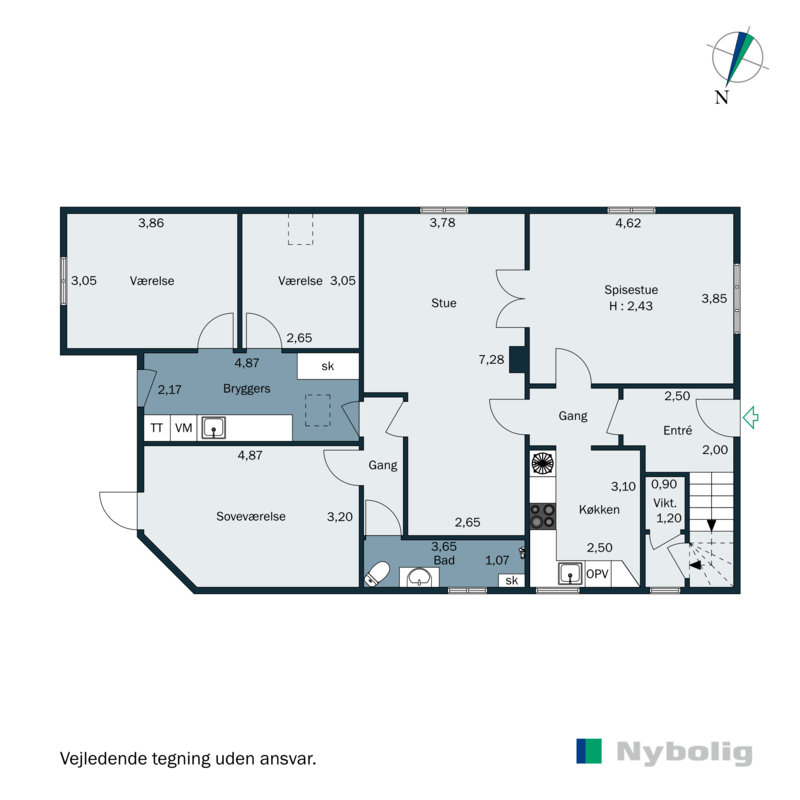 Plantegninger billede af Øster Alle 18, st.., 6600 Vejen