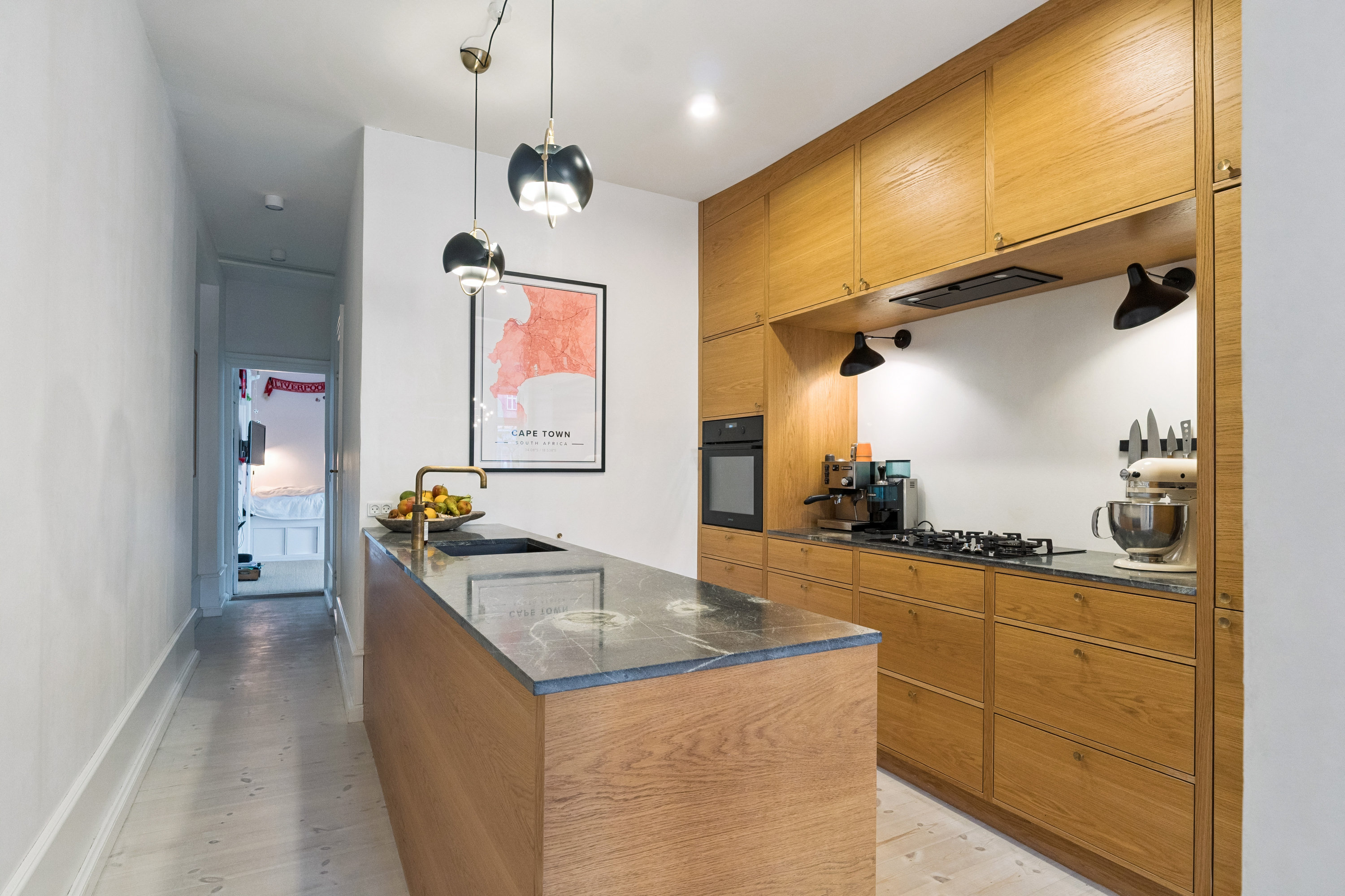 Fremhævet køkken billede i fuldskærmstilstand. Billede af Rosenvængets Allé 5, 2., 2100 København Ø