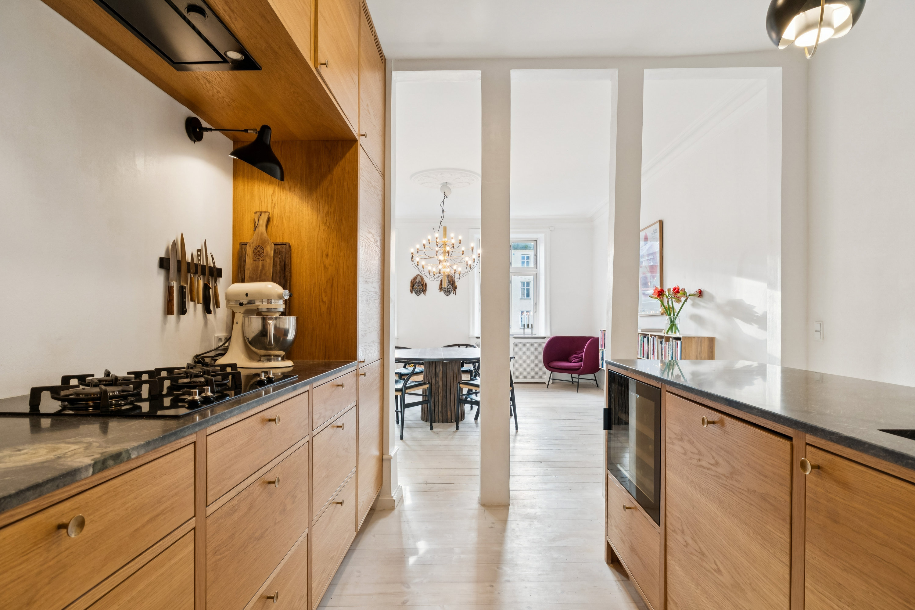 Fremhævet køkken billede i fuldskærmstilstand. Billede af Rosenvængets Allé 5, 2., 2100 København Ø