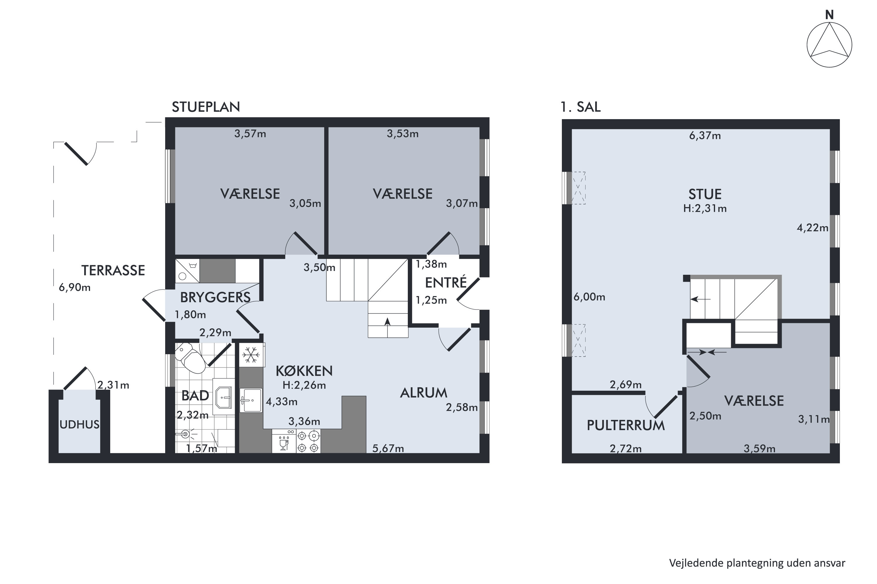 Plantegninger billede af Grønnegade 7, 8900 Randers C