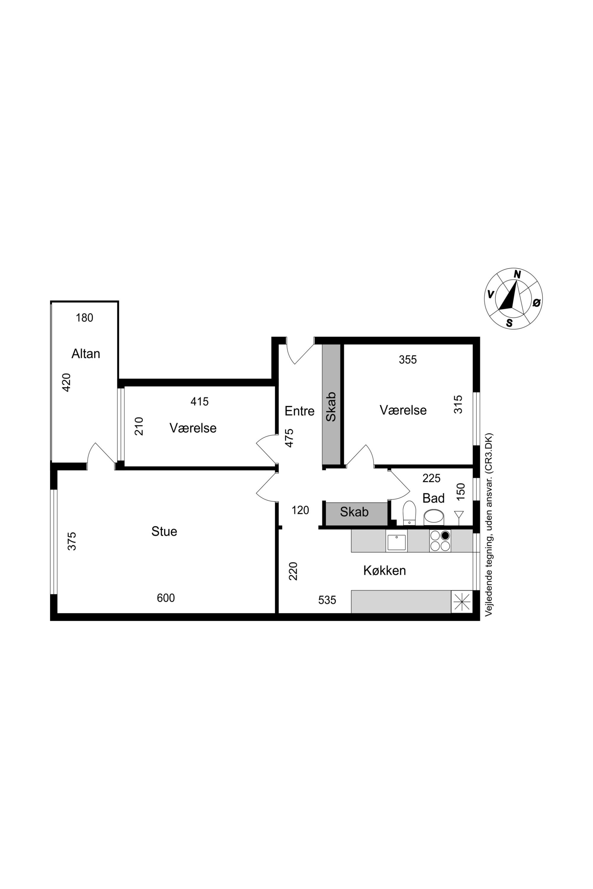 Plantegninger billede af Egeparken 31C, 2. tv., 2680 Solrød Strand