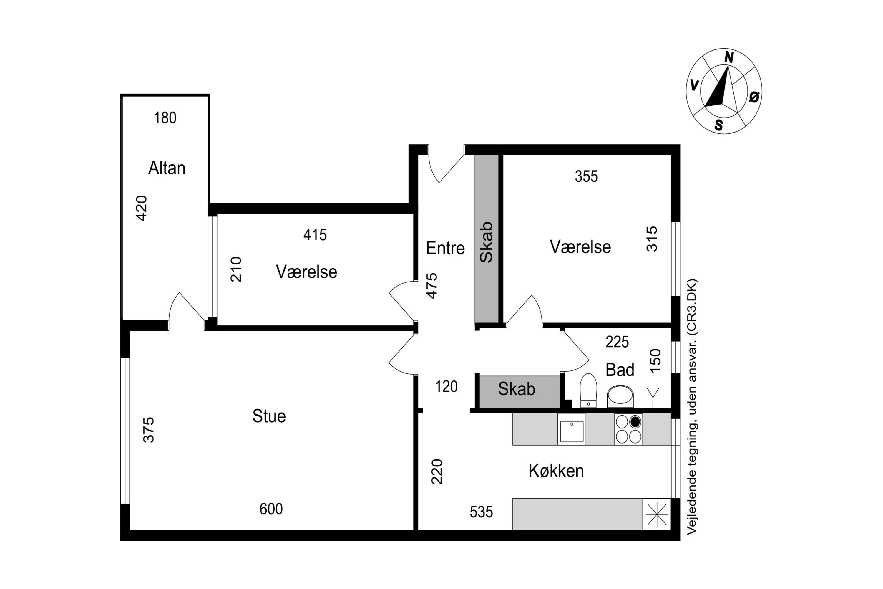 Plantegninger billede af Egeparken 31C, 2. tv., 2680 Solrød Strand